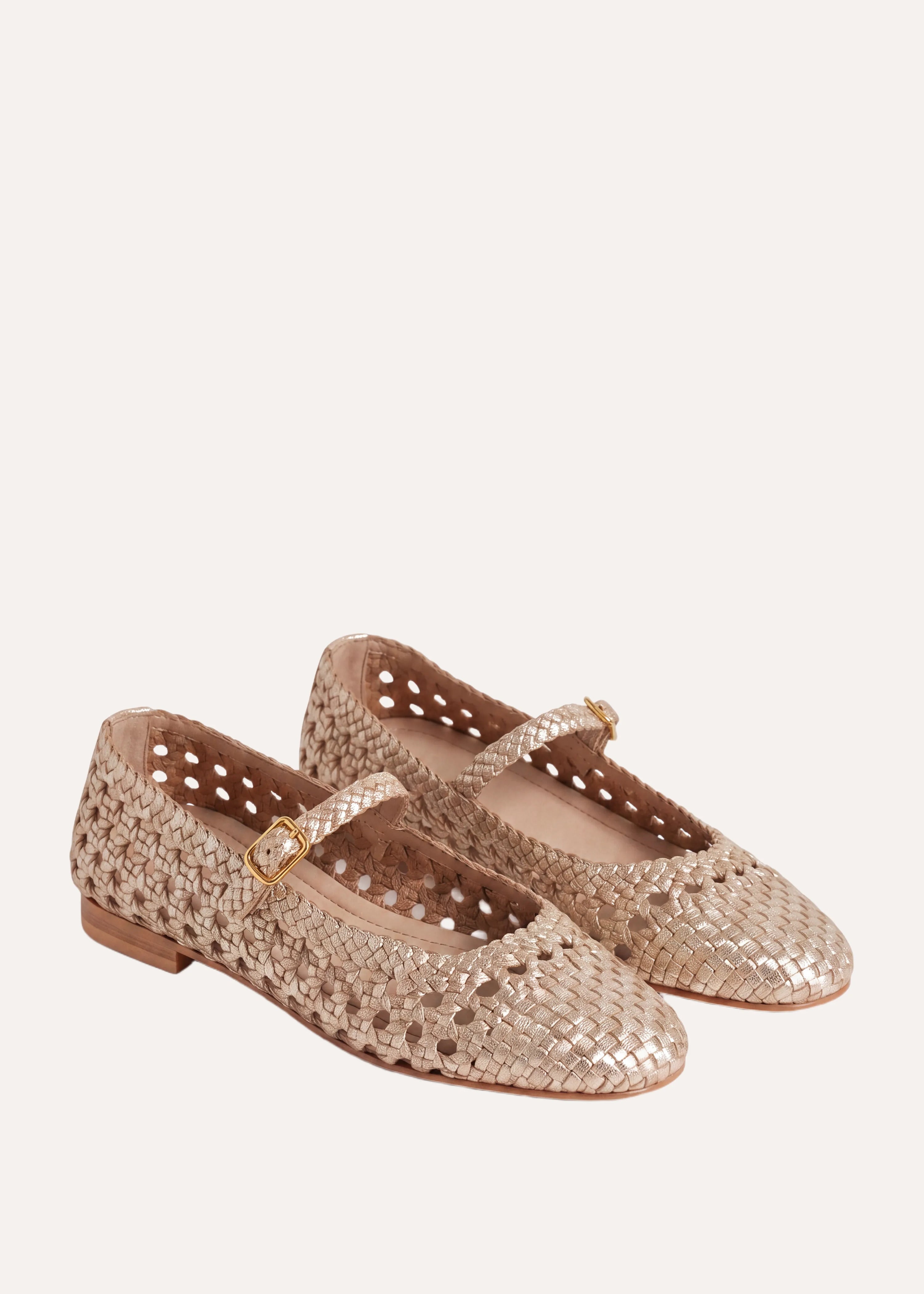 la-f-e-marabout-e-ballerinas-gold-leder-fatigue-gr-38 image 4