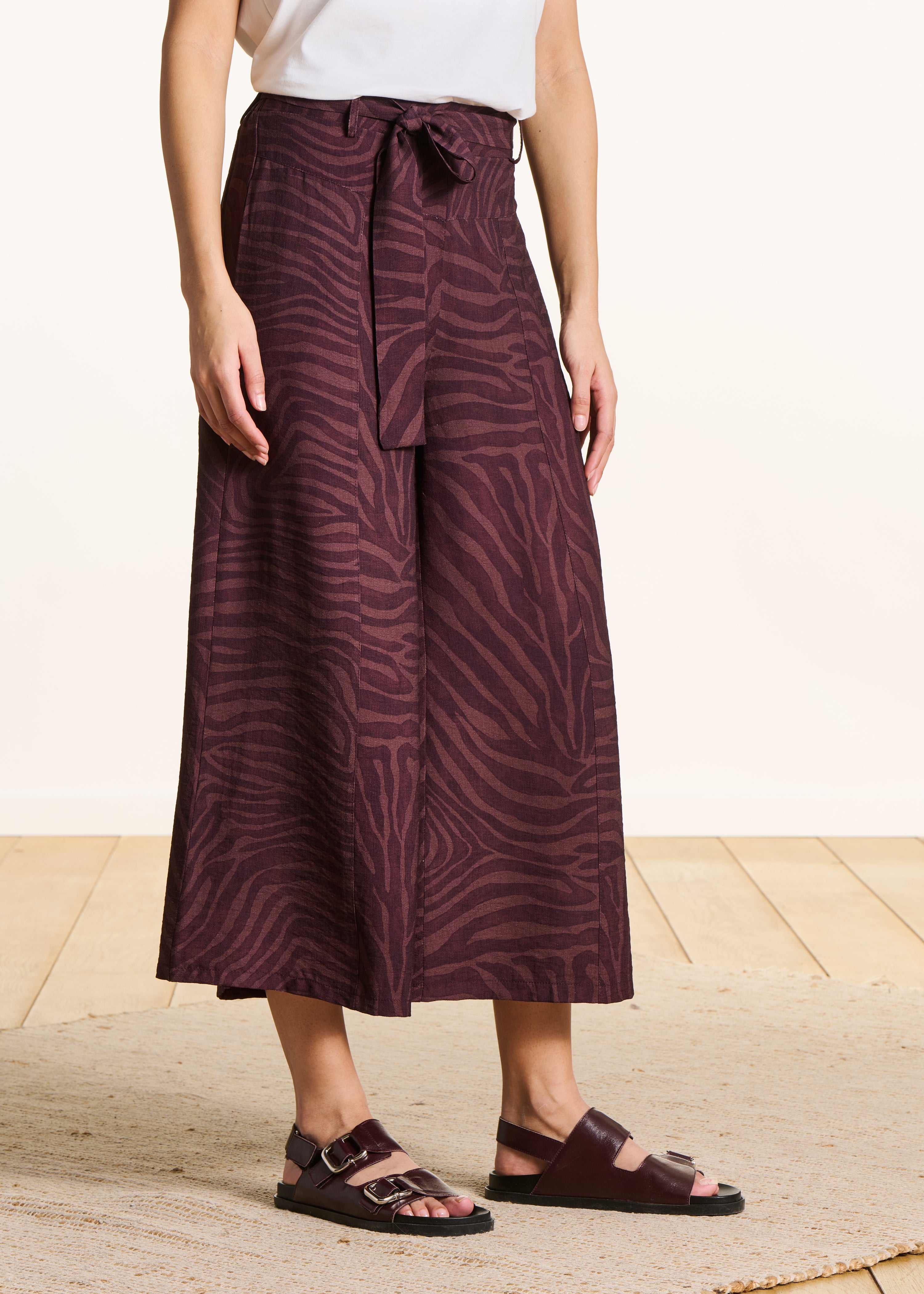 la-f-e-marabout-e-fari-7-8-hose-braun-animalprint-weit image 2
