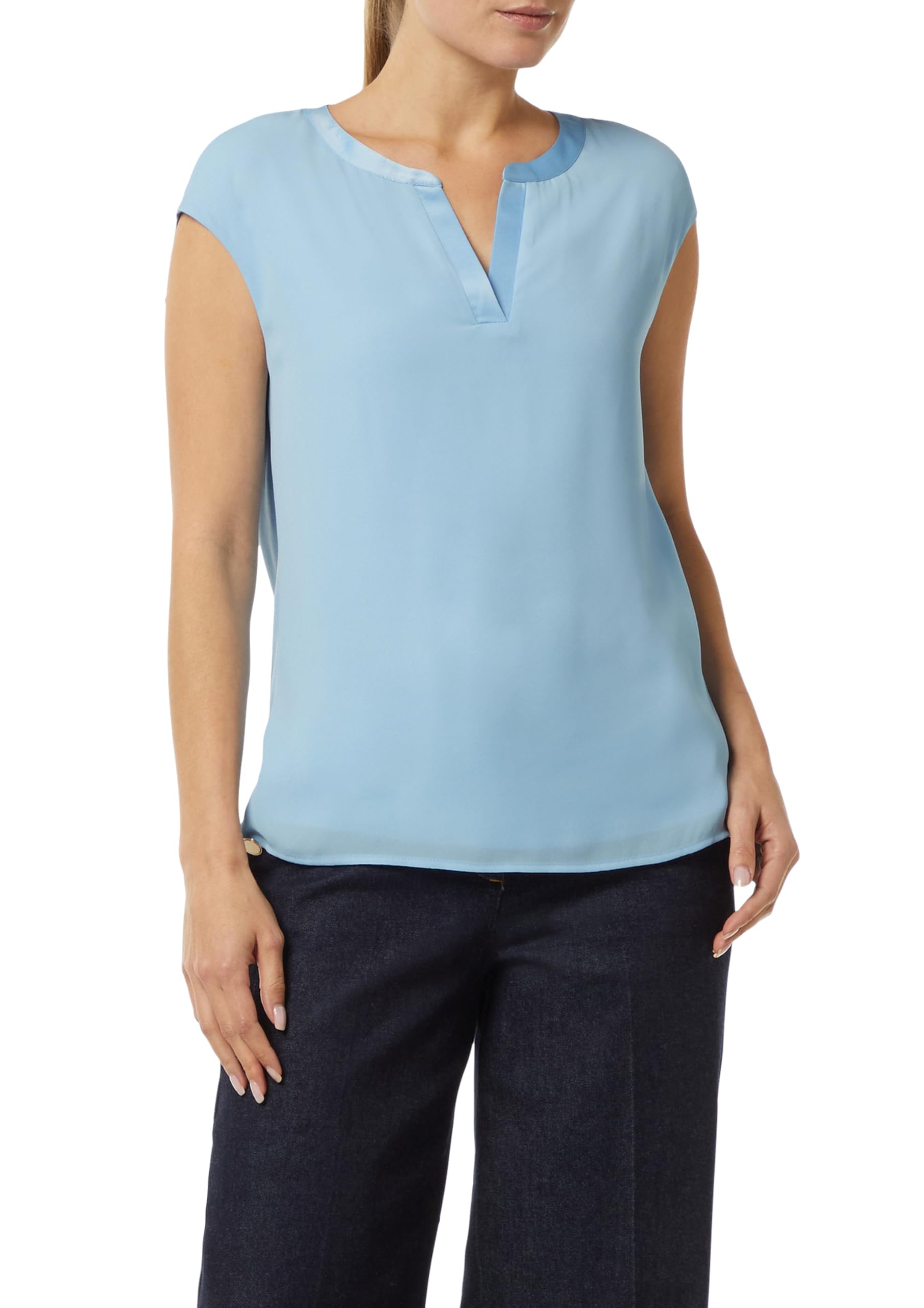 comma-blusenshirt-mit-satinblende-bluse-hellblau-38 image 1
