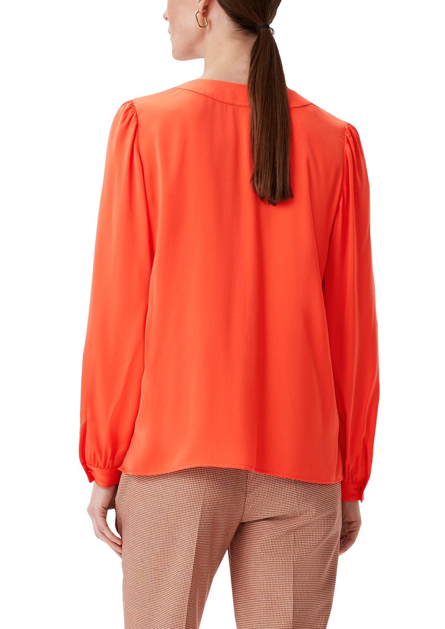 comma-satinbluse-viskosemix-hellorange-damenbluse-36 image 2