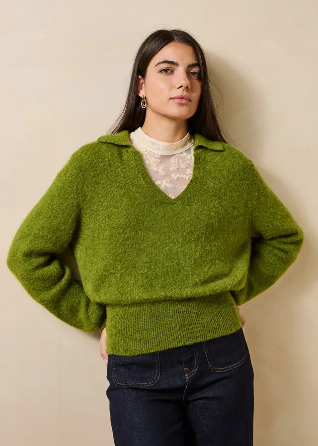 la-f-e-marabout-e-guibli-pullover-gr-n-mohair-wolle image 1