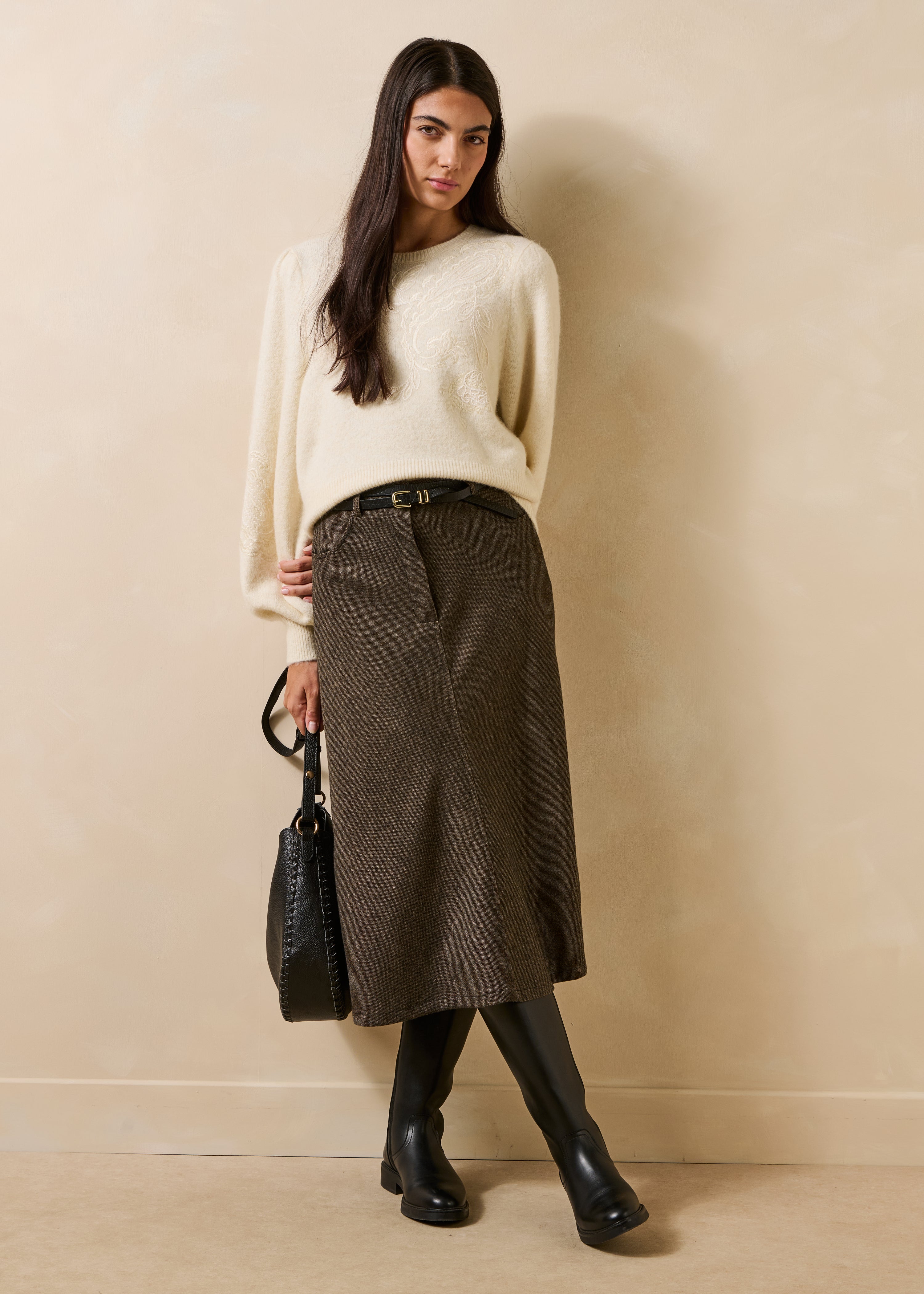 la-f-e-marabout-e-galade-rock-braun-tweed-midi-34 image 1