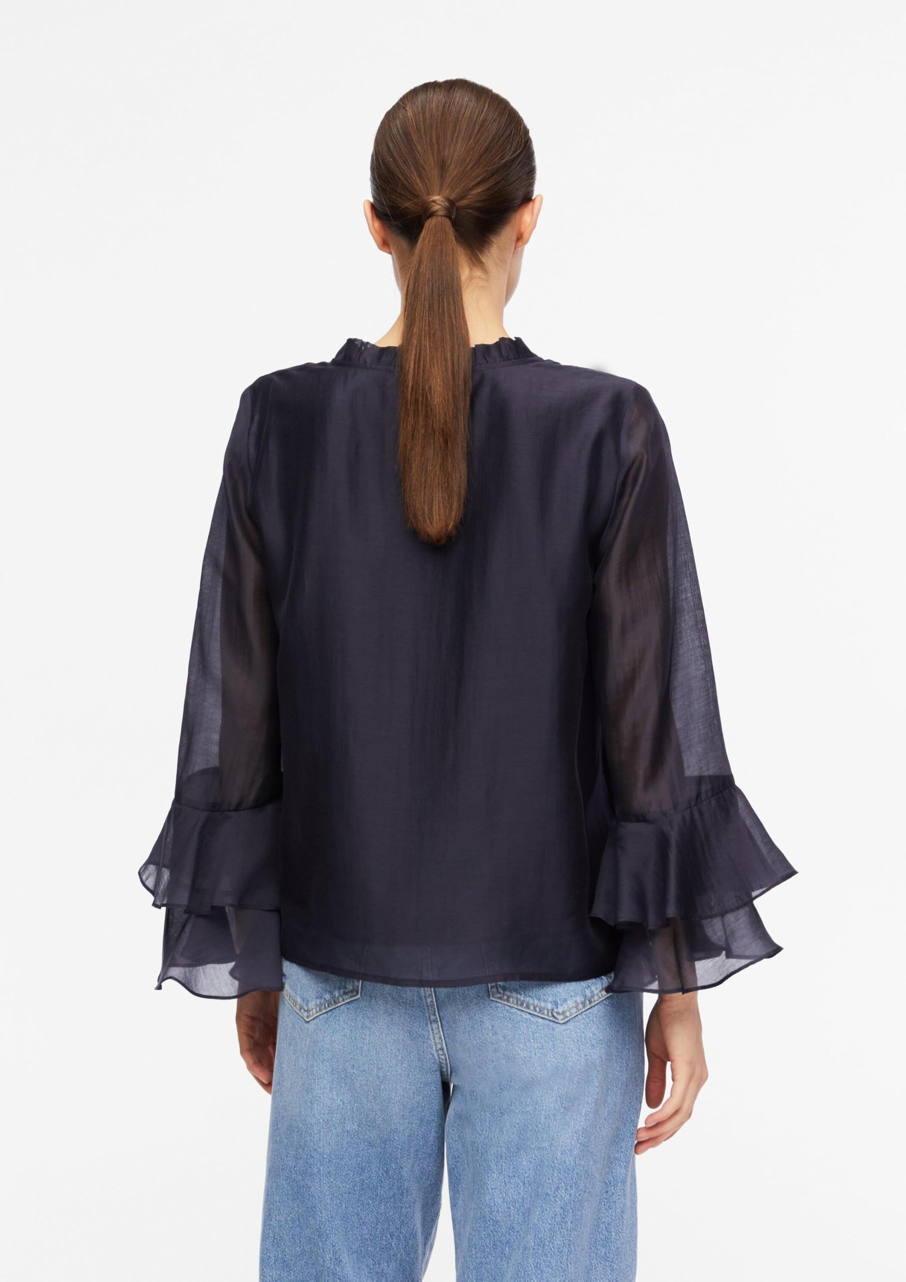 comma-blouses-lyocell-bluse-navy-gr-e-34-langarm image 8