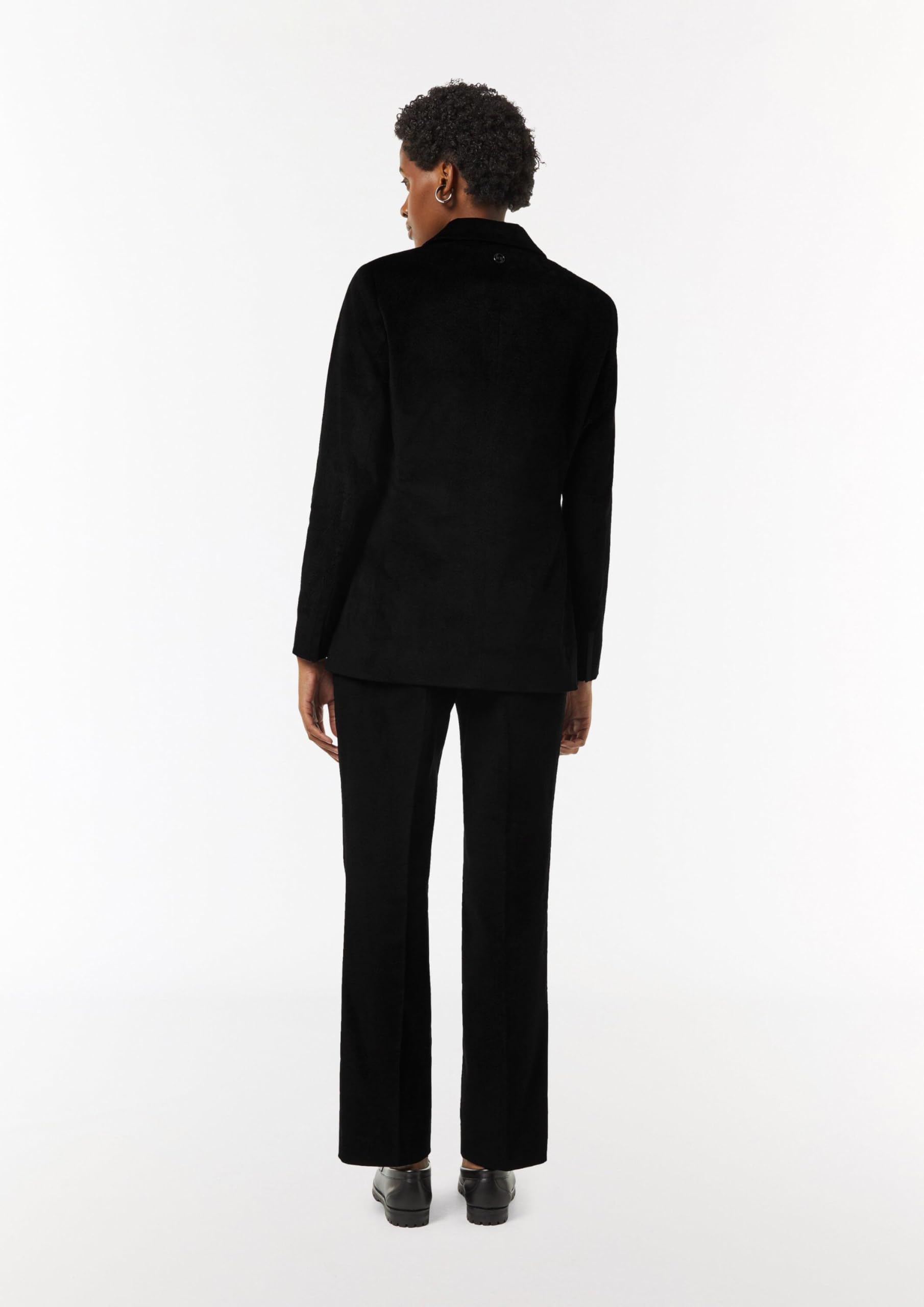 comma-samt-blazer-mit-satin-details-blazer-gr-e-42-gef-ttert image 6