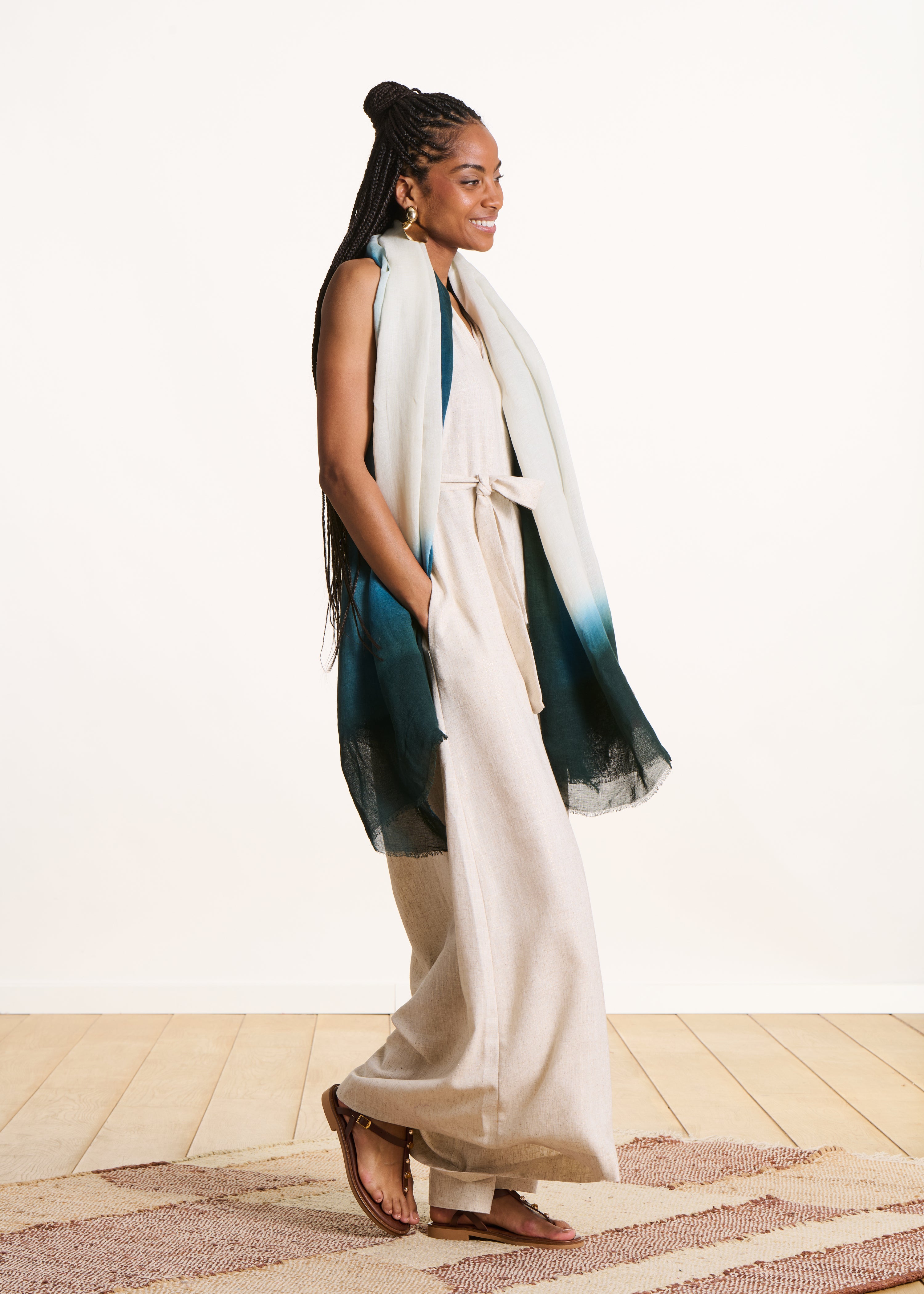 la-f-e-marabout-e-accessoires-tuch-blau-tie-dye-baumwolle image 3
