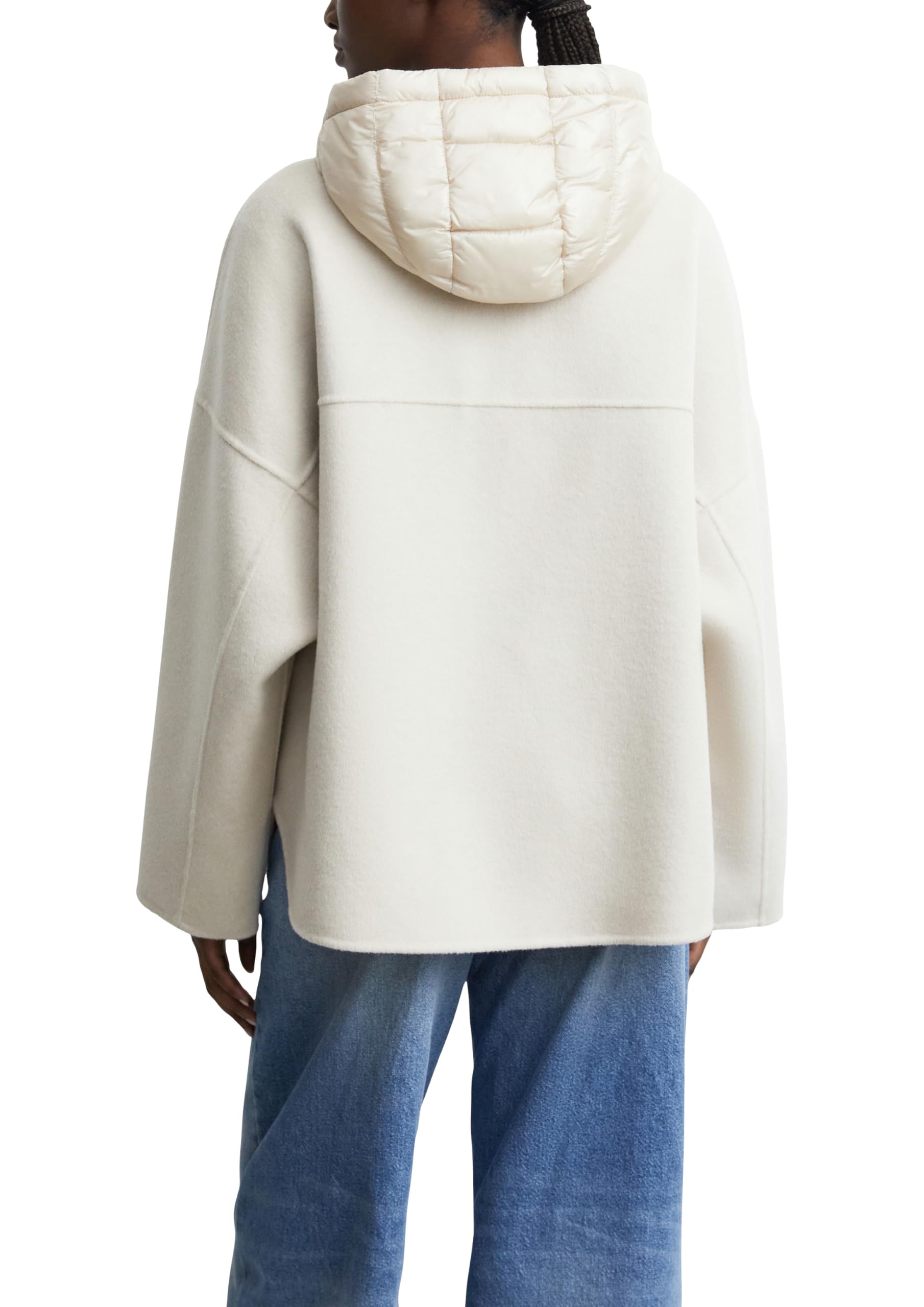comma-outdoor-cape-wollmix-cape-bordeaux-puffer-kapuze image 2