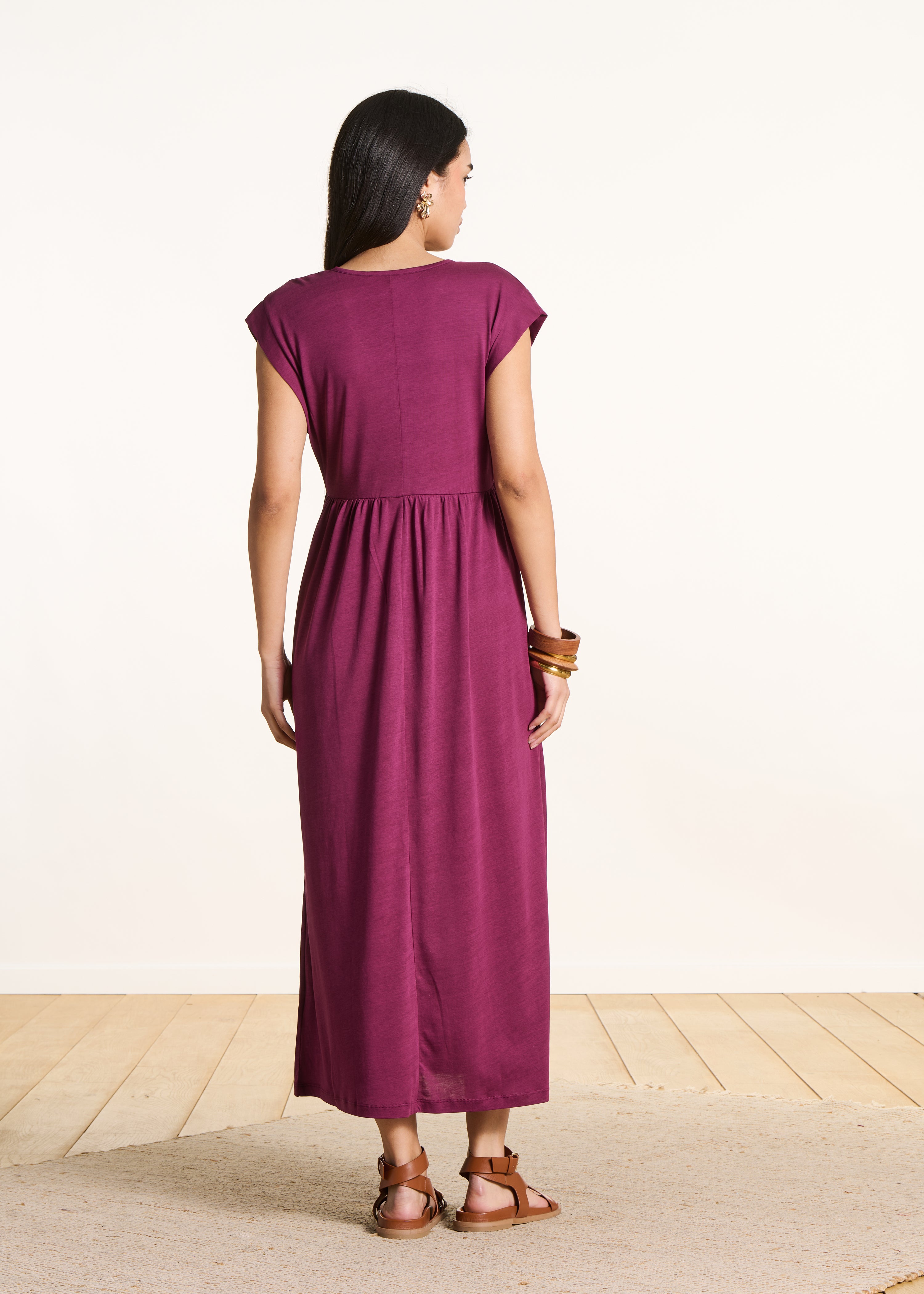 la-f-e-marabout-e-drazic-midikleid-lyocell-lila-v-ausschnitt image 2