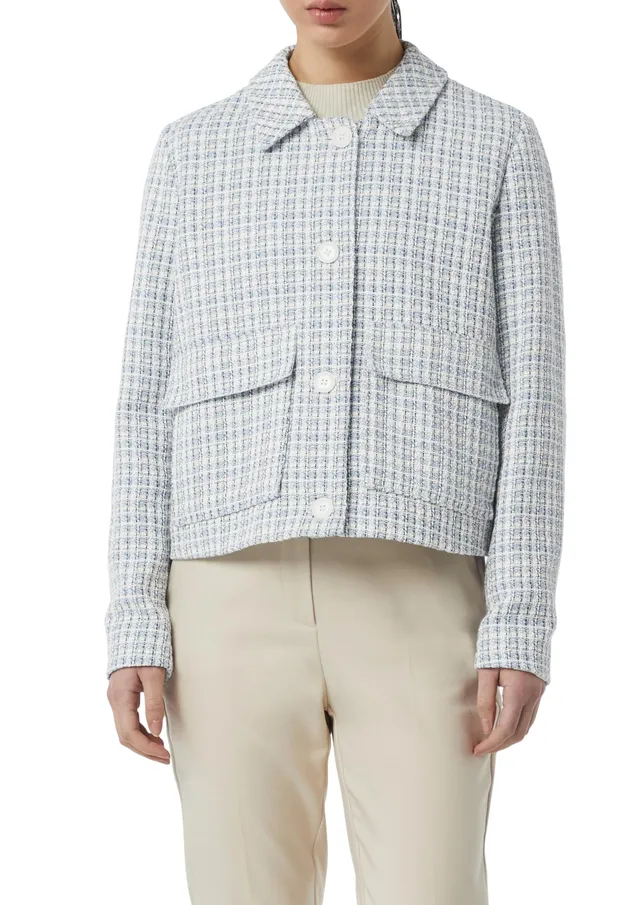 comma-kurze-tweed-jacke-mit-taschen-jacke-tweed-klassisch image 1