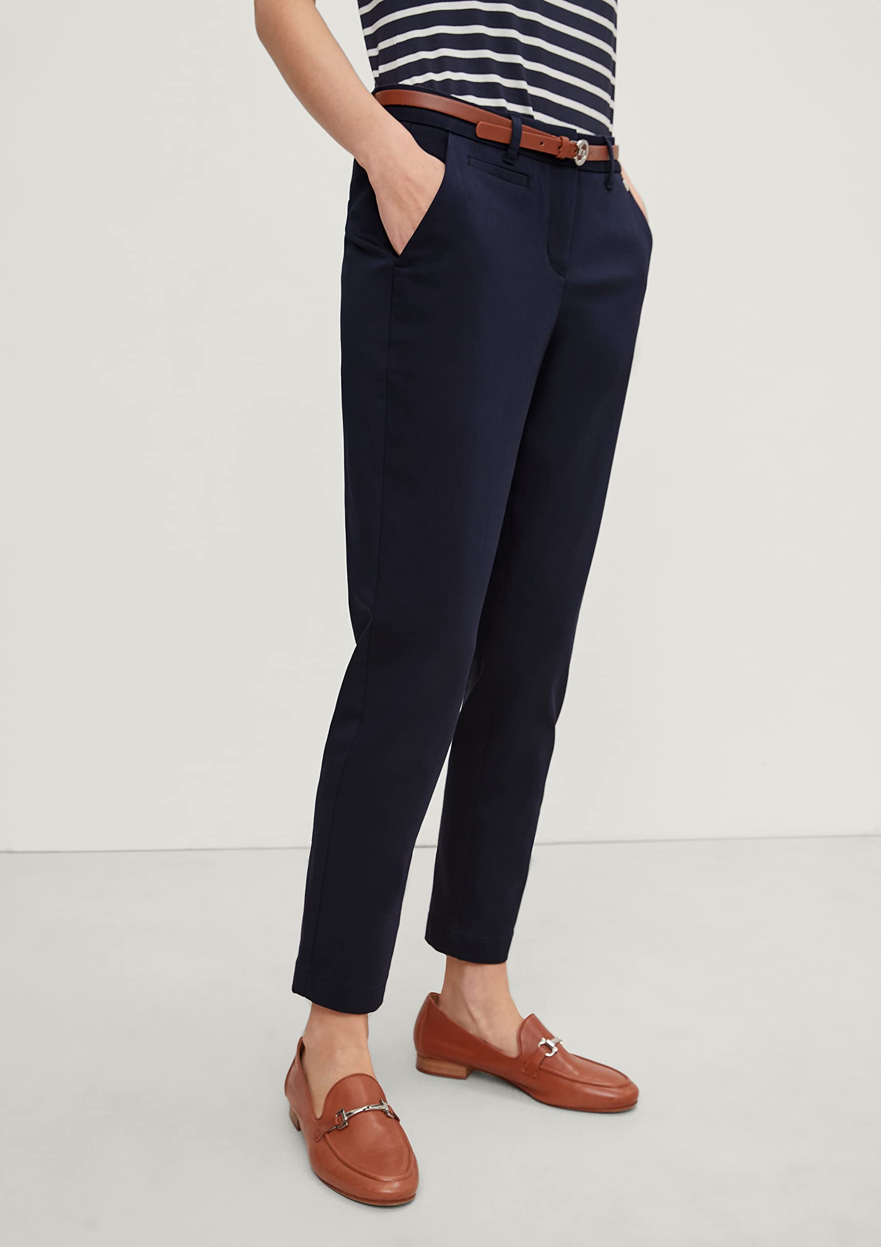comma-chino-damen-chino-hose-navy-gr-e-34-mit-g-rtel image 3