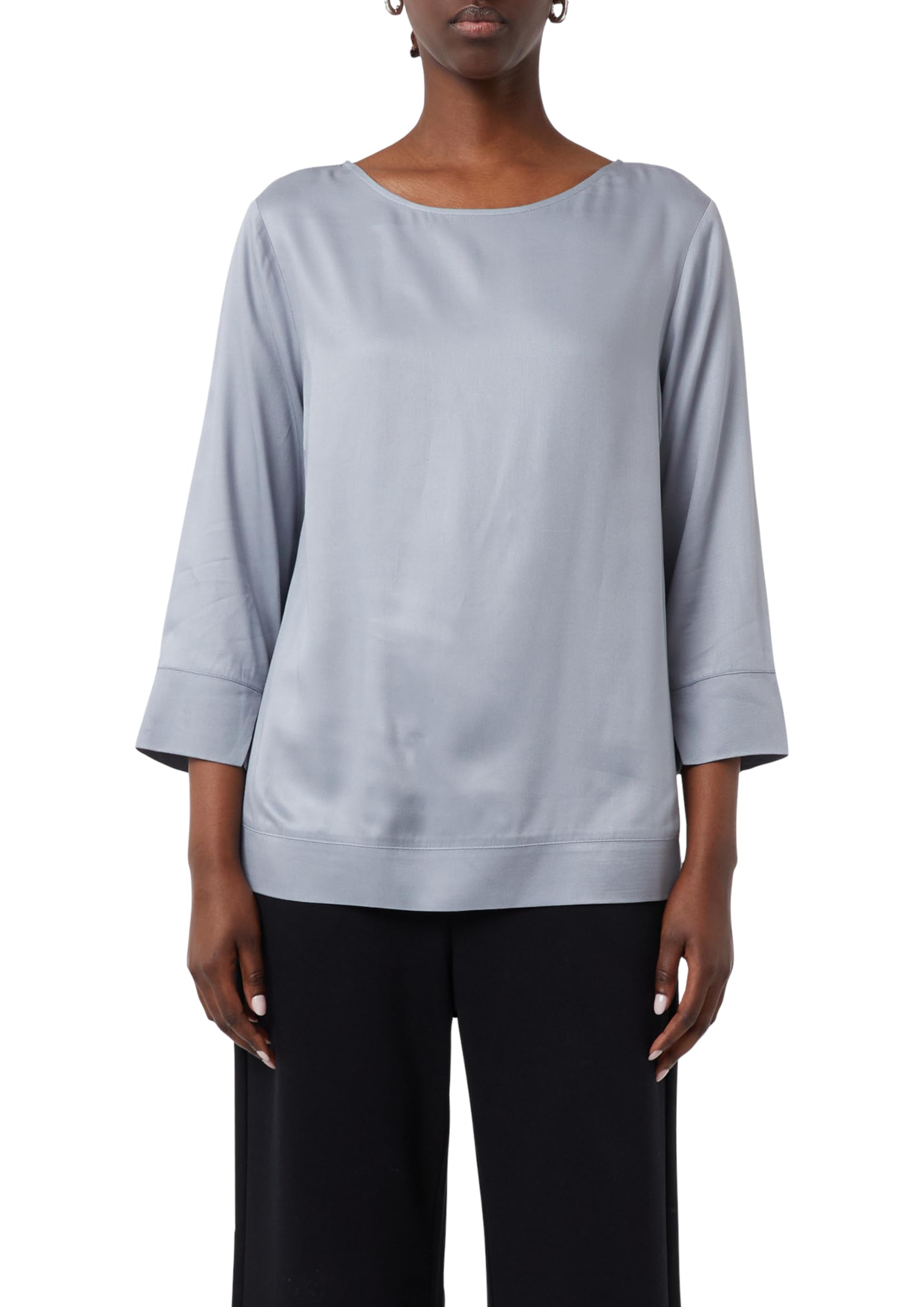 comma-blouses-viskosebluse-3-4-arm-blau-36-schlitzdetails image 1