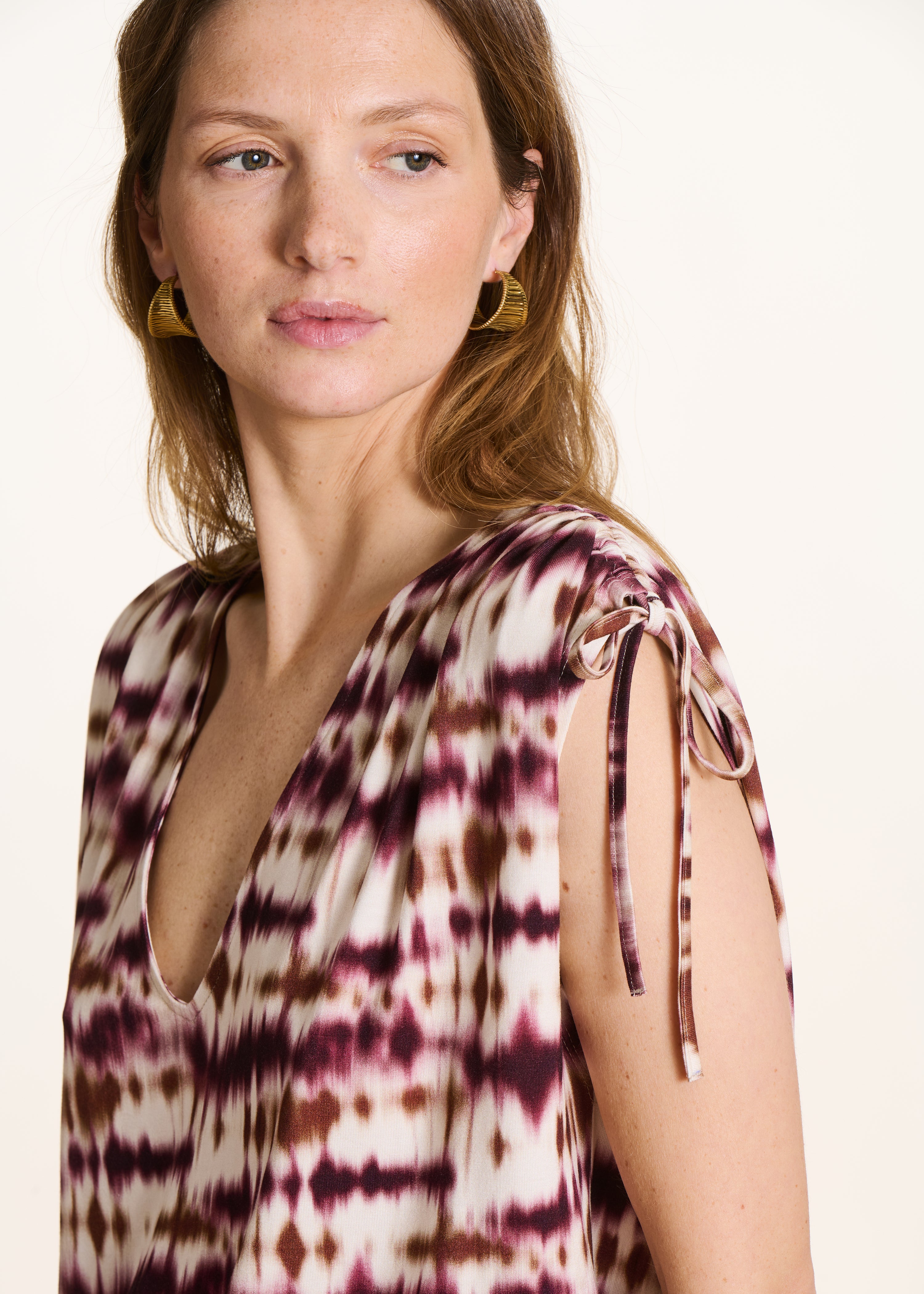 la-f-e-marabout-e-filou-t-shirt-tie-dye-bordeaux-ecru-viskose image 5
