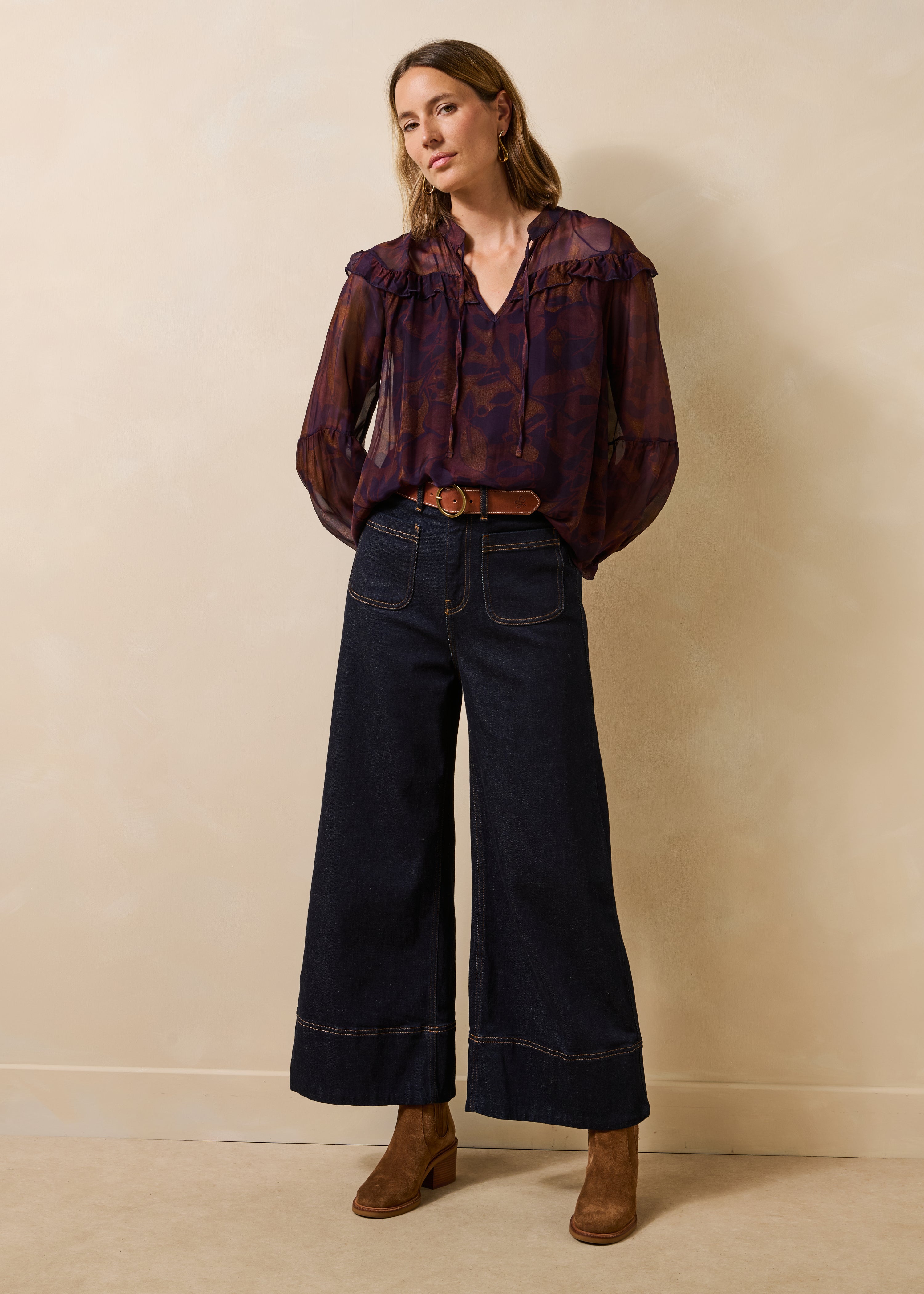 la-f-e-marabout-e-gloss-top-damen-violett-gr-36-viskose image 2