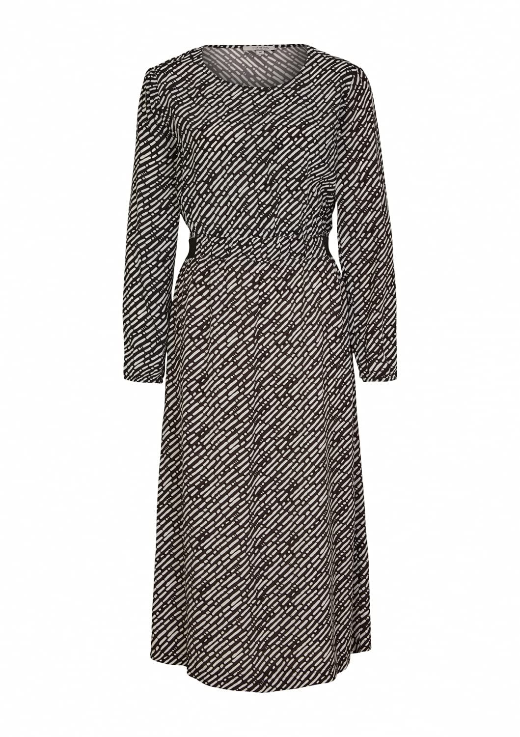 comma-midikleid-langarm-rundhals-kleid-gr-e-36 image 1