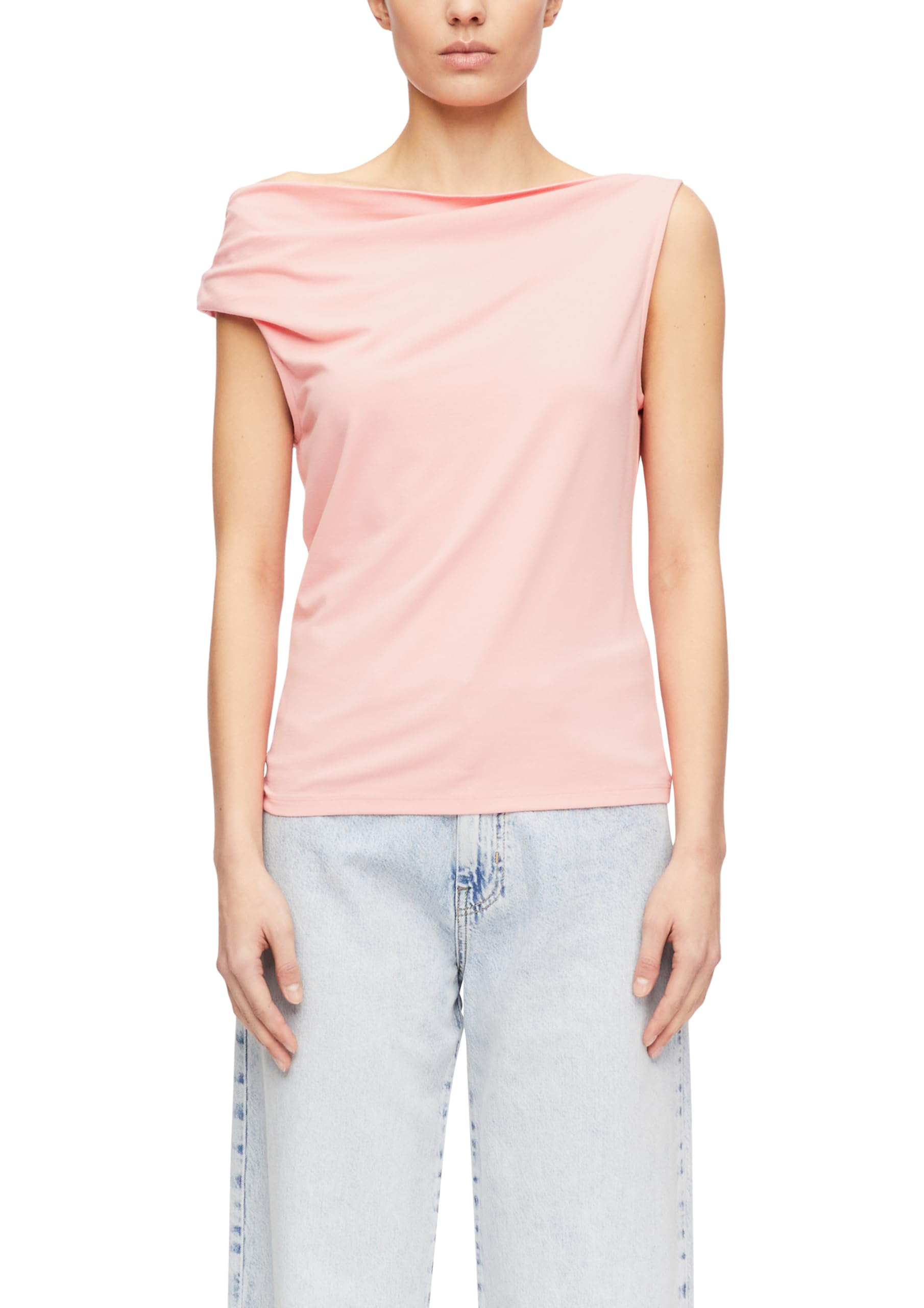 comma-t-shirt-damen-slim-fit-rosa-gr-36-jersey image 1