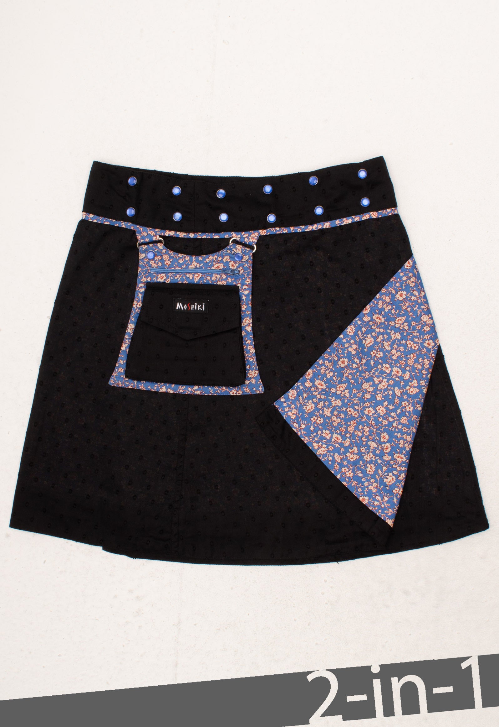 moshiki-hot-cookie-10-wickelrock-45cm-schwarz-baumwolle image 1