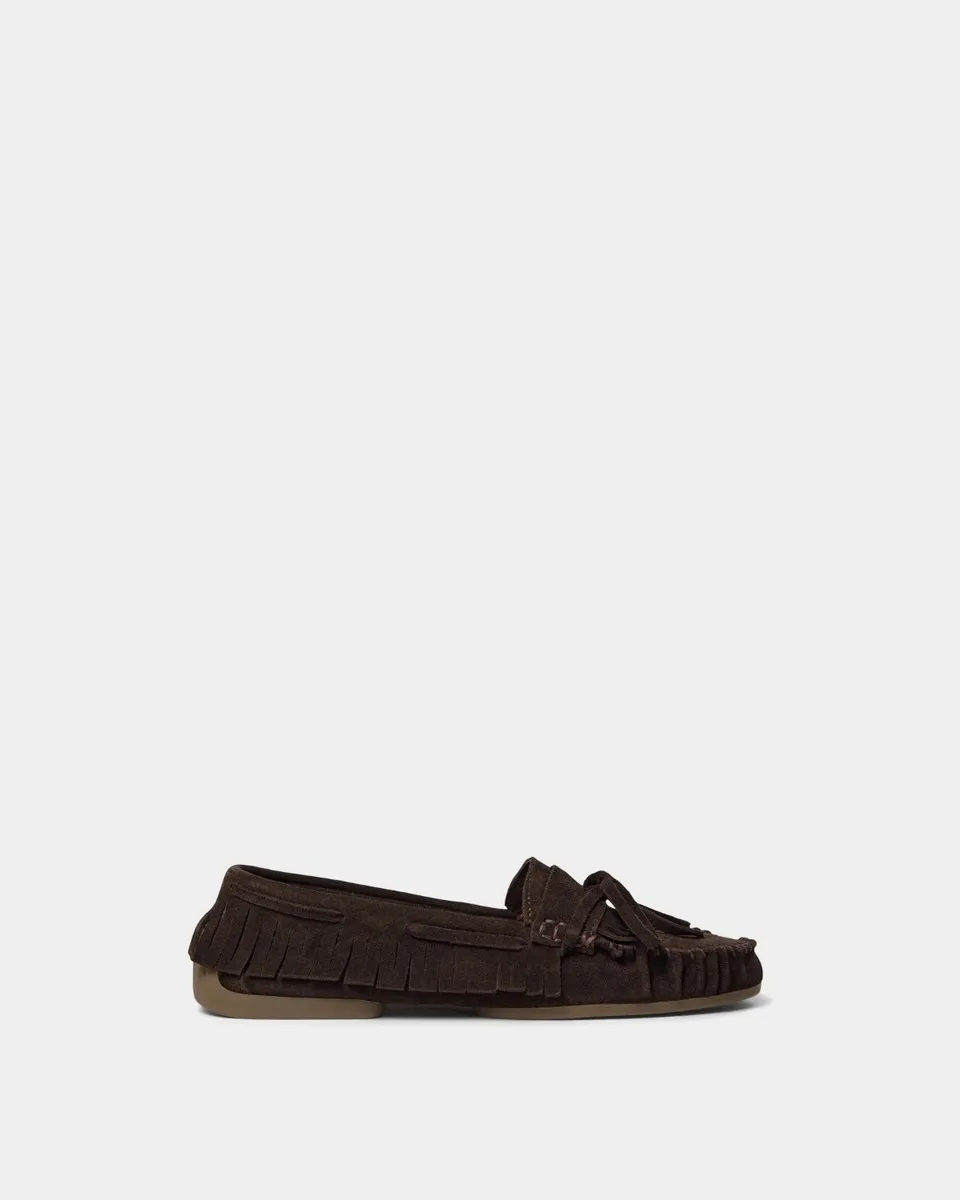 sofie-schnoor-women-margitsw-fringe-loafer-dunkelbraun-wildleder image 1