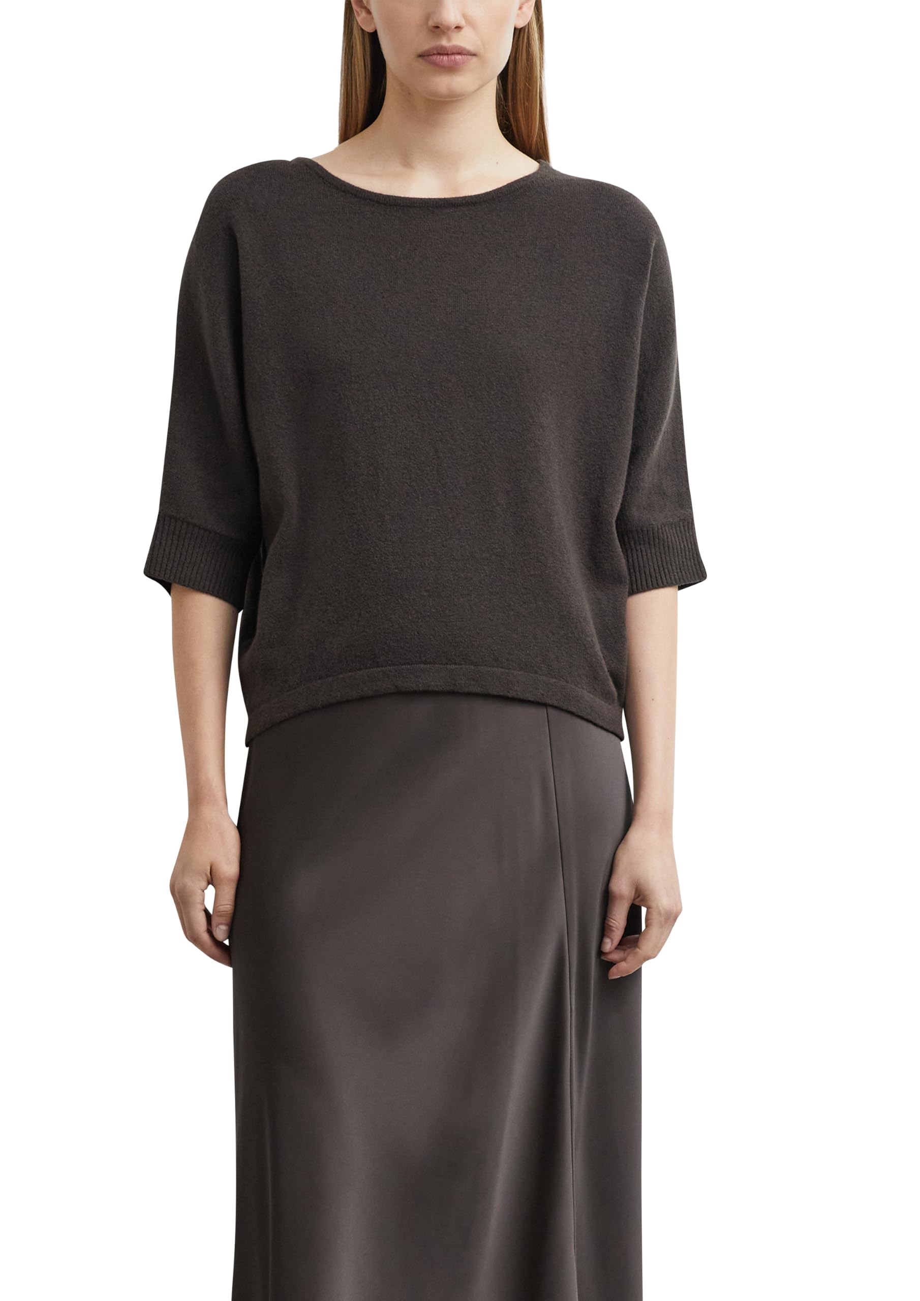 comma-strickpullover-u-boot-dunkelbraun-relaxed-fit image 1