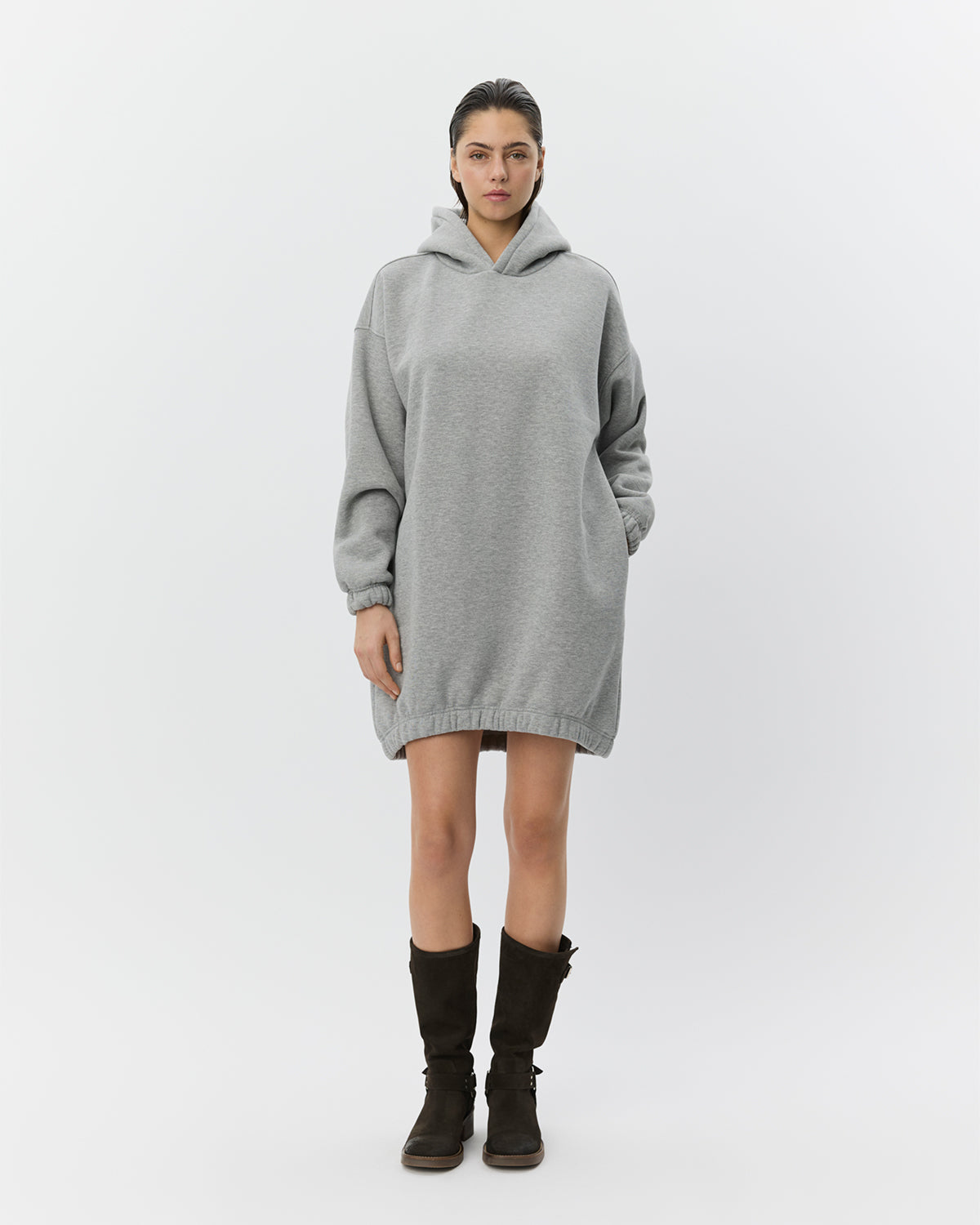 sofie-schnoor-women-jennifersw-hoodie-kleid-grey-melange image 2