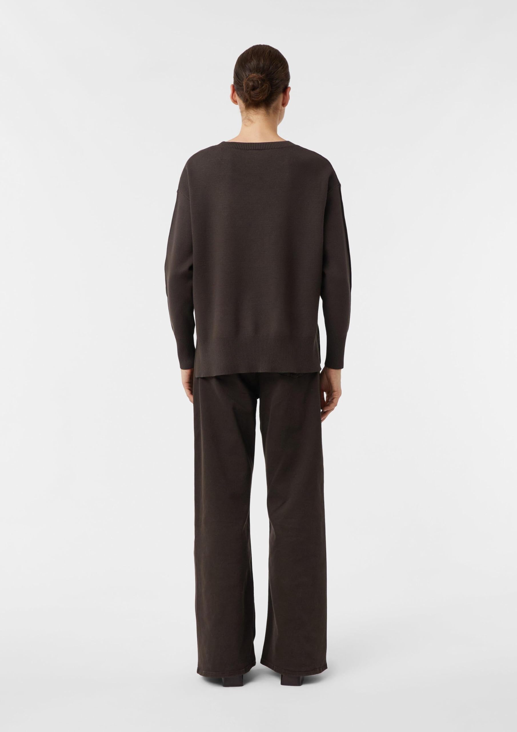 comma-knitwear-feinstrickpullover-pullover-dunkelbraun-gr-46 image 7