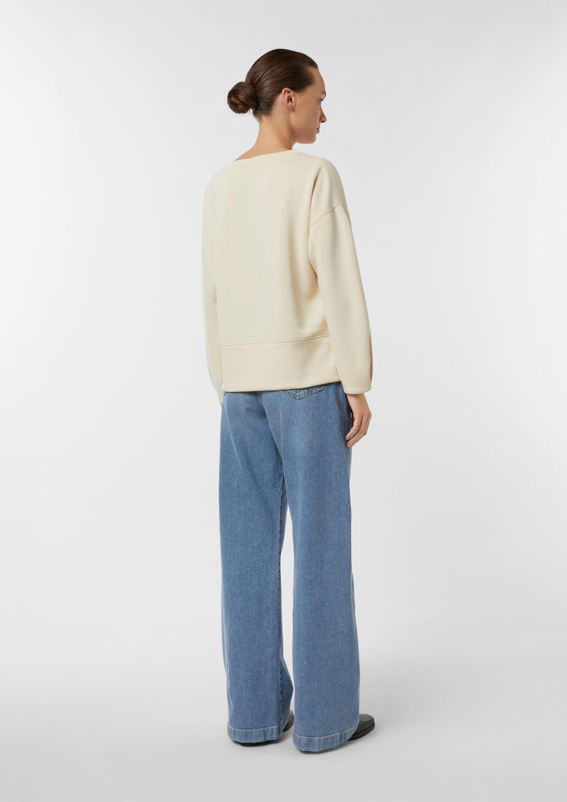 comma-sweatshirt-faltendetail-schwarz-gr-e-44-damen image 7