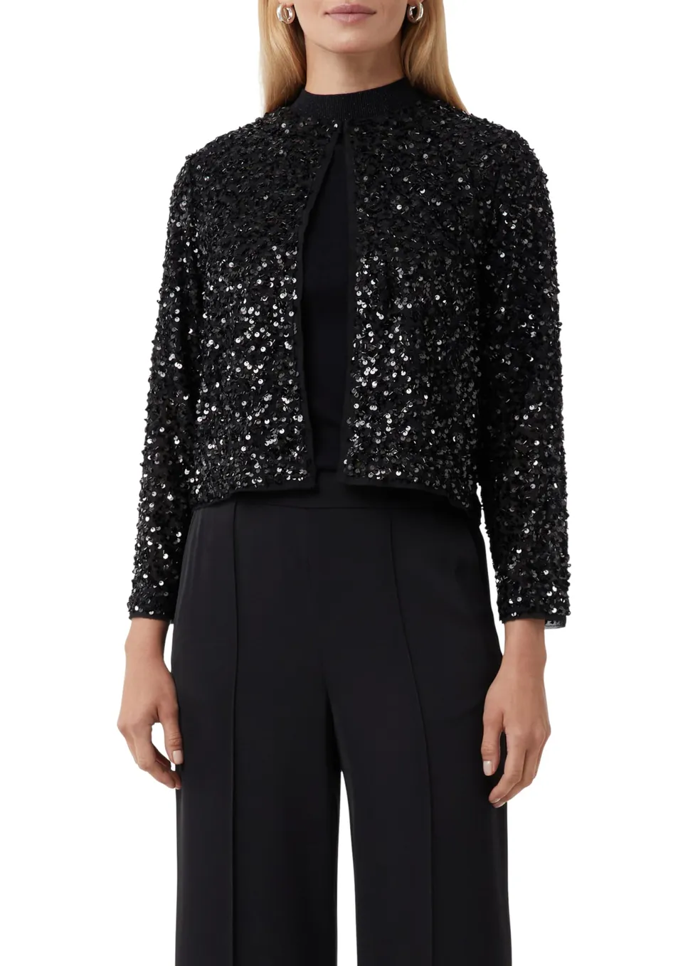 comma-jackets-blusenjacke-mit-pailletten-damen image 1