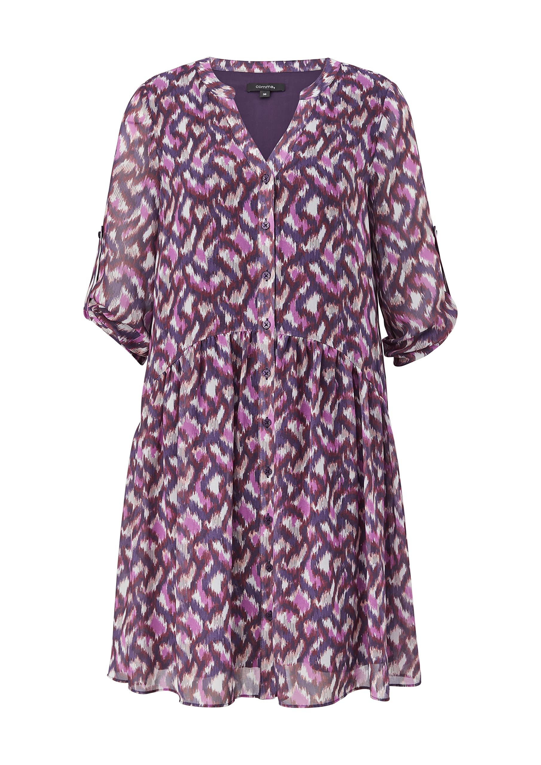 comma-shirtdress-chiffon-kleid-damenkleid-gr-36-print image 3