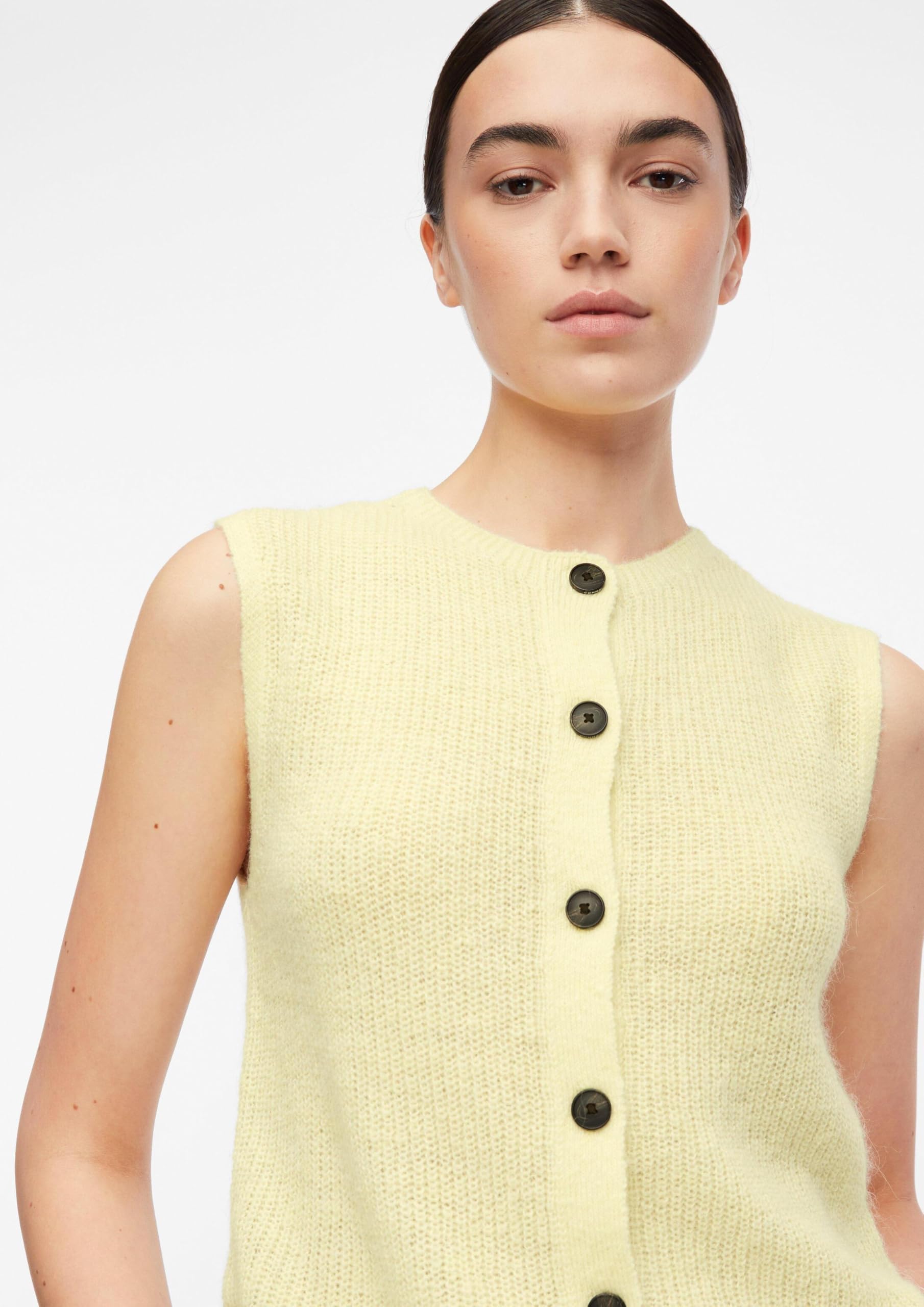 comma-2183130-sweater-strickweste-gelb-alpakamix-leicht image 5