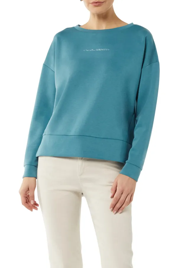 comma-2157681-sweatshirt-t-rkis-damen-pullover image 1
