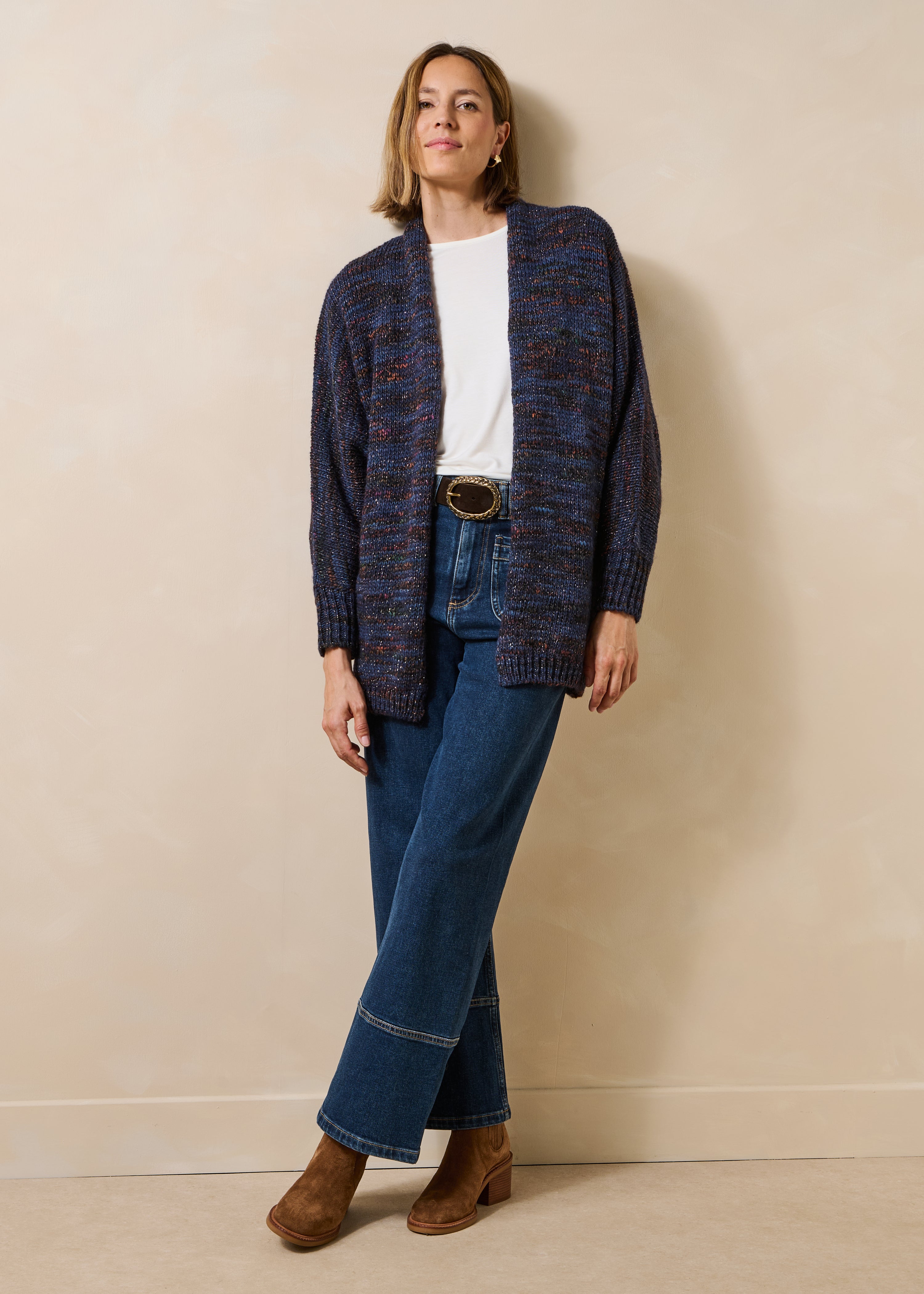la-f-e-marabout-e-camillo-strickweste-blau-oversize-wolle image 1