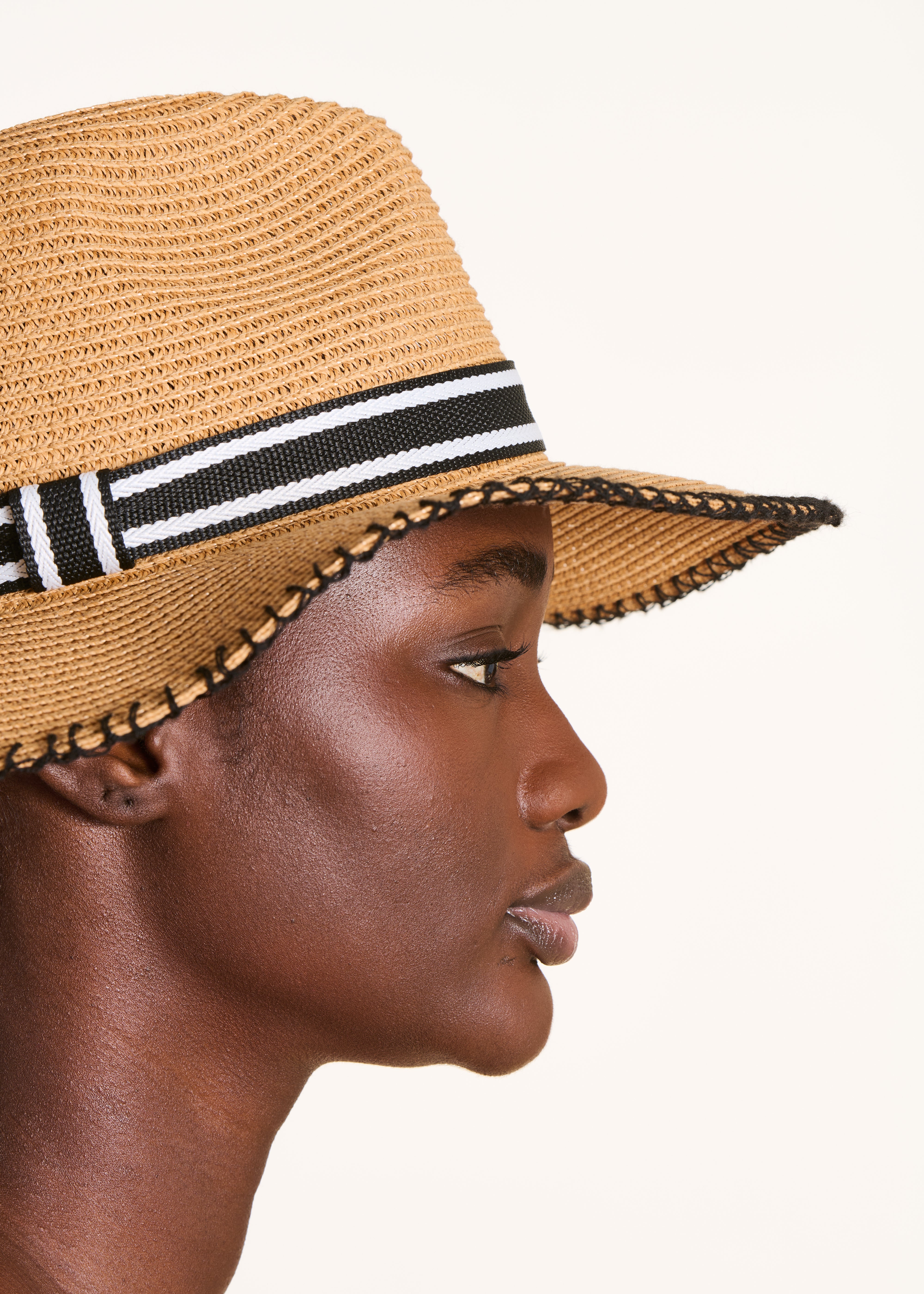 la-f-e-marabout-e-fermier-strohhut-natur-streifenband image 1