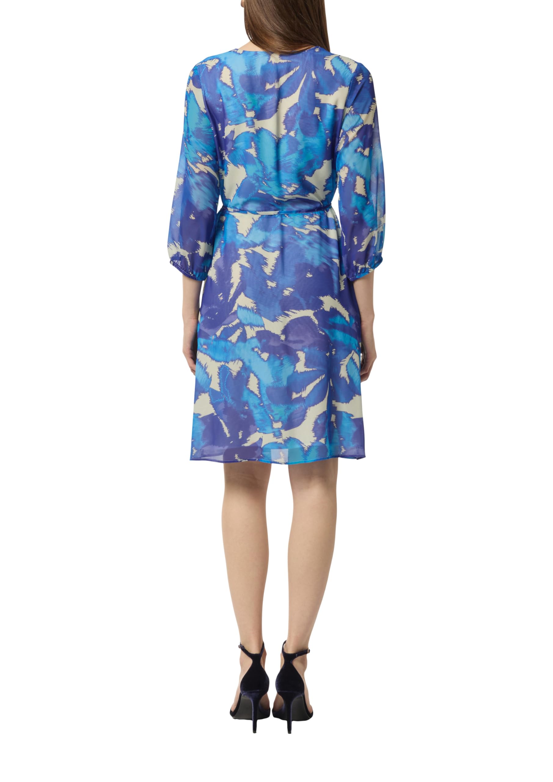 comma-chiffon-kleid-damen-kurz-v-ausschnitt-gr-36 image 2