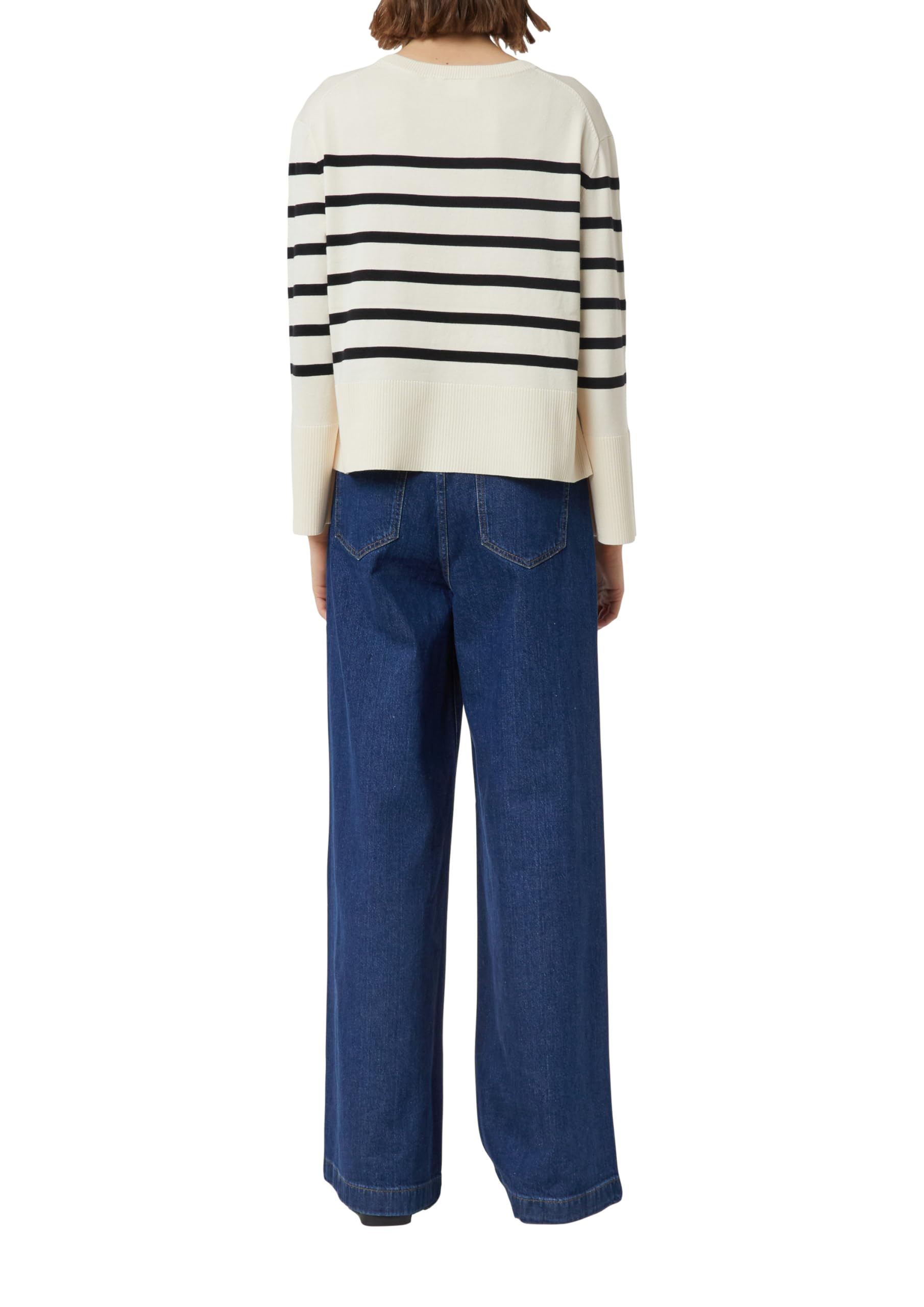 comma-streifenpullover-strickpullover-weite-rmel-blau image 2