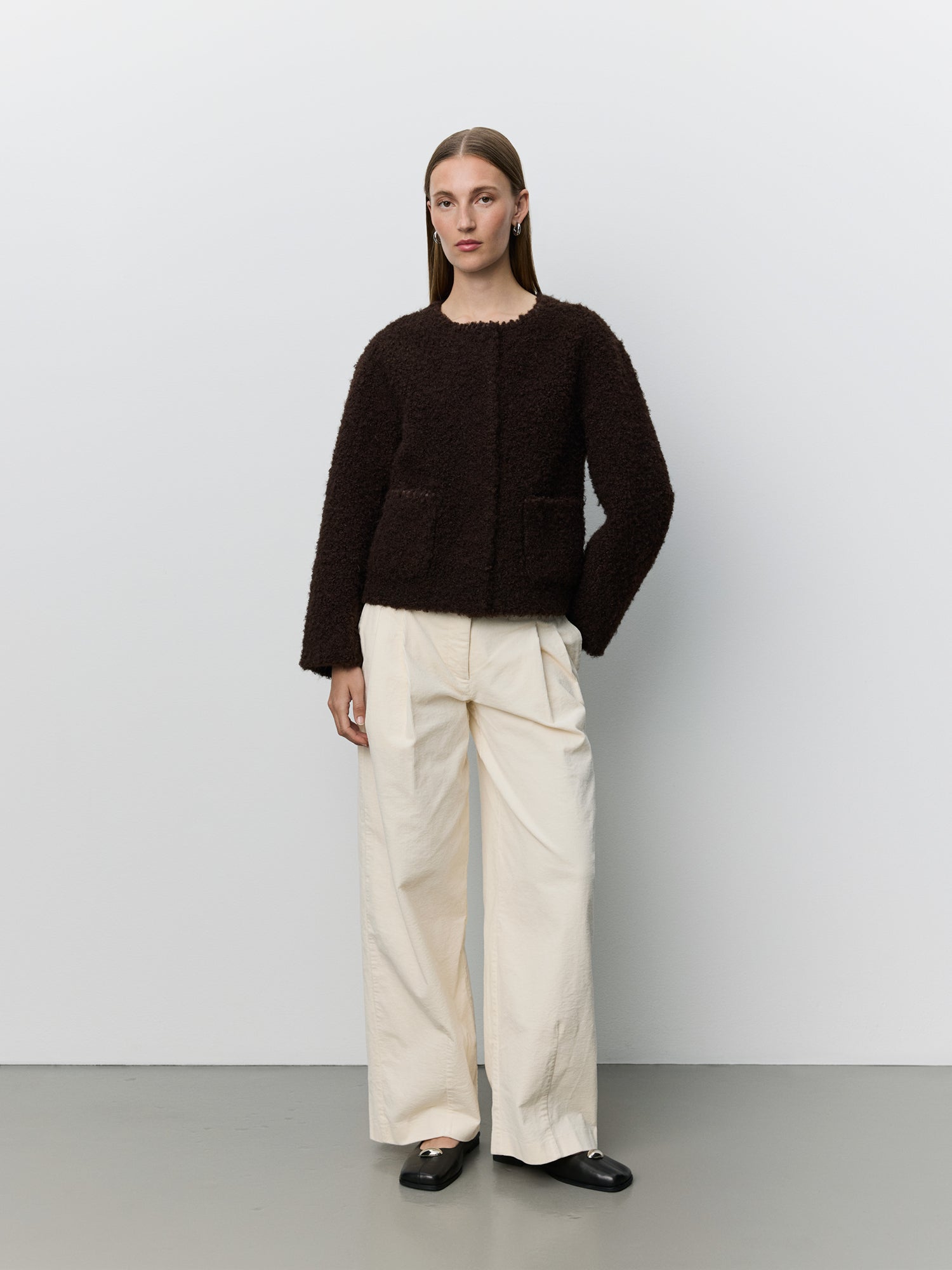 sofie-schnoor-women-juno-jacke-braun-kunstfell-boucle image 2