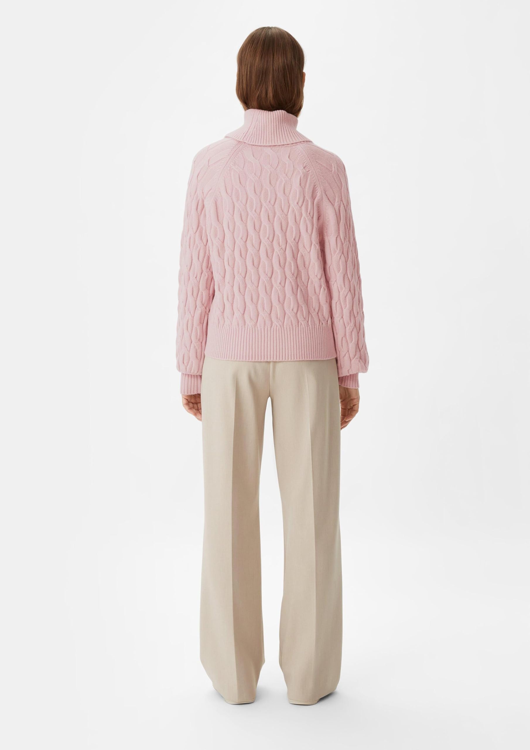 comma-rollkragenpullover-strickmuster-pfirsich image 6