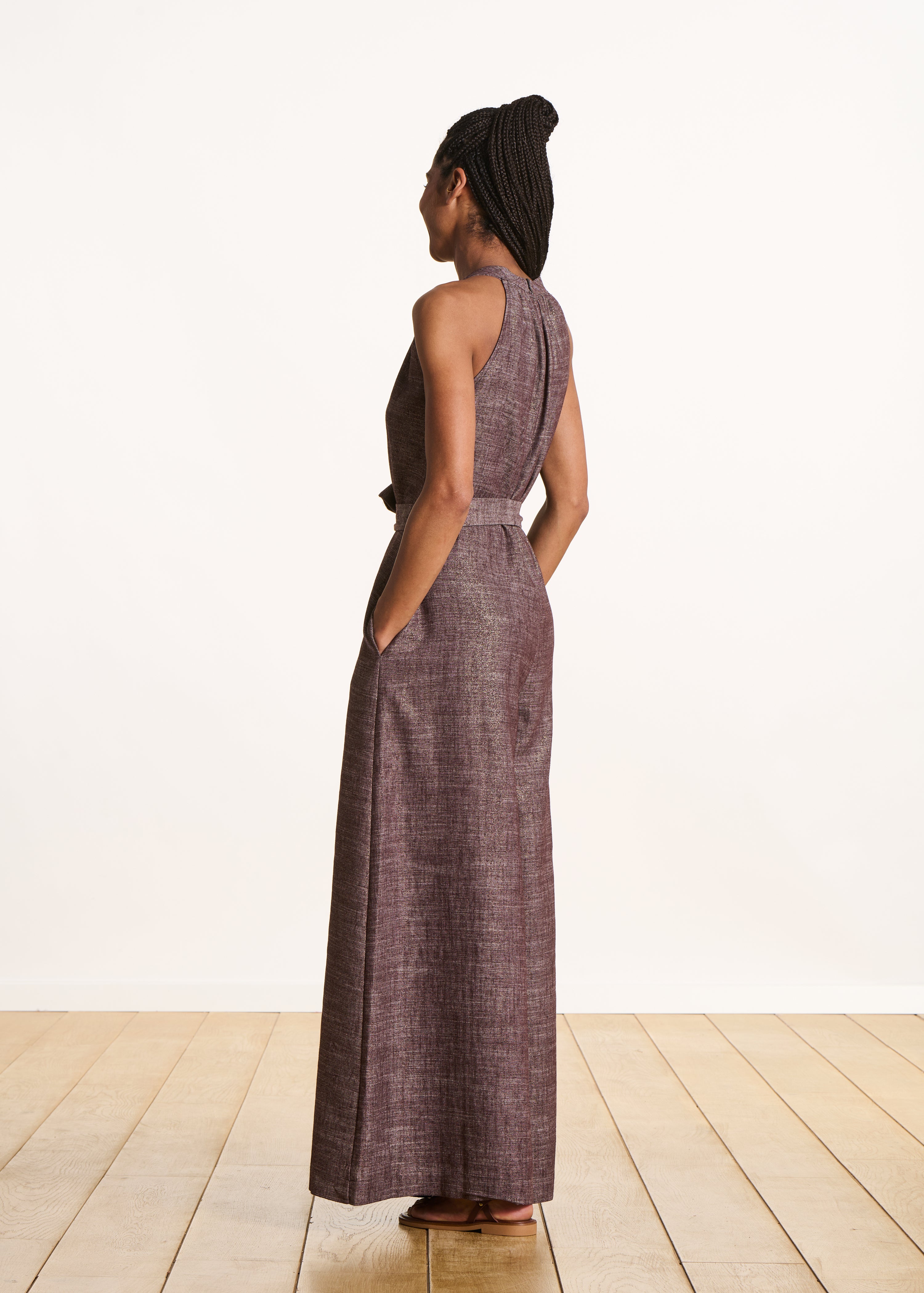 la-f-e-marabout-e-farafe-jumpsuit-braun-irisierend-rmellos image 3