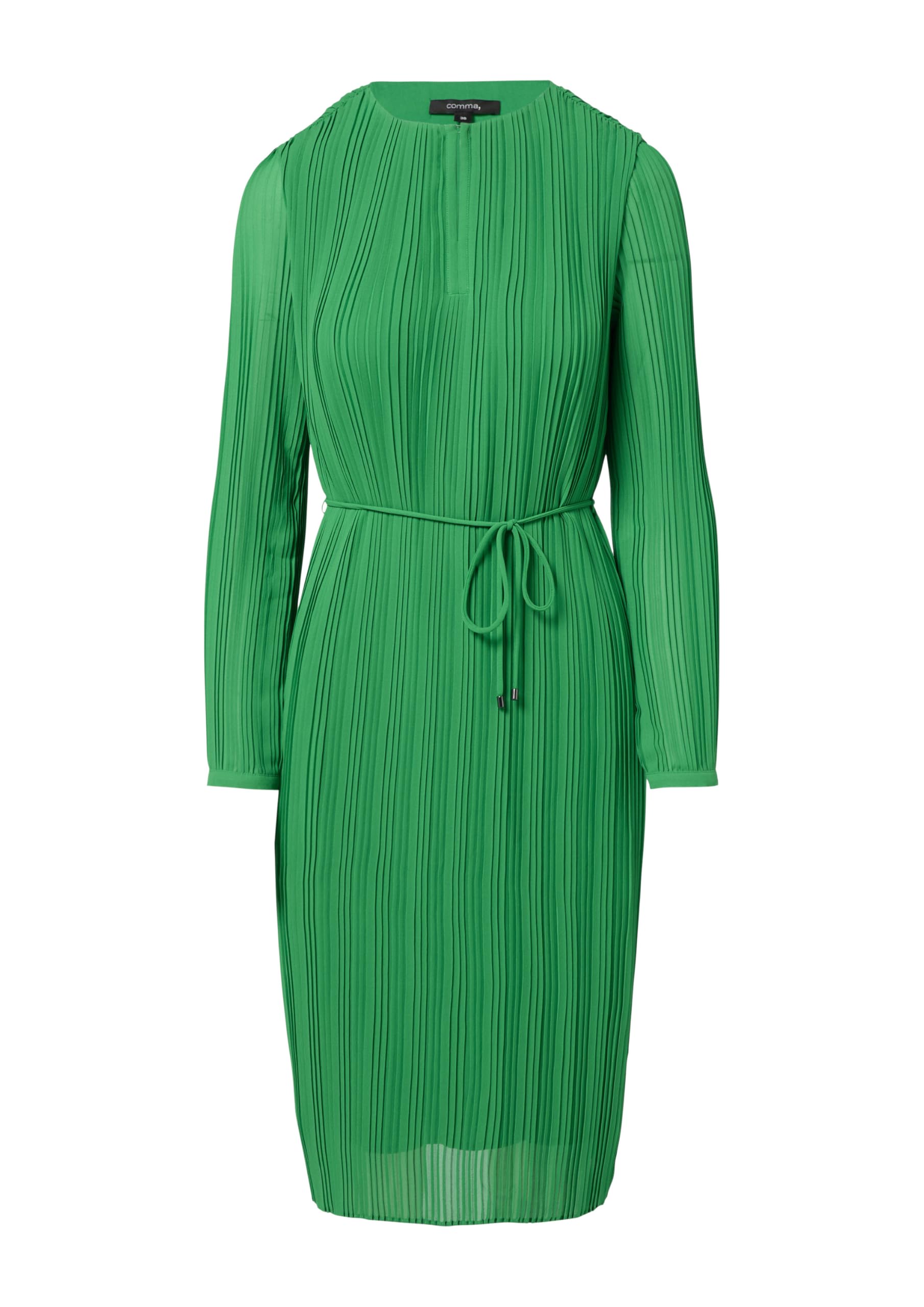 comma-midikleid-plissee-gr-40-chiffon-mit-g-rtel image 3