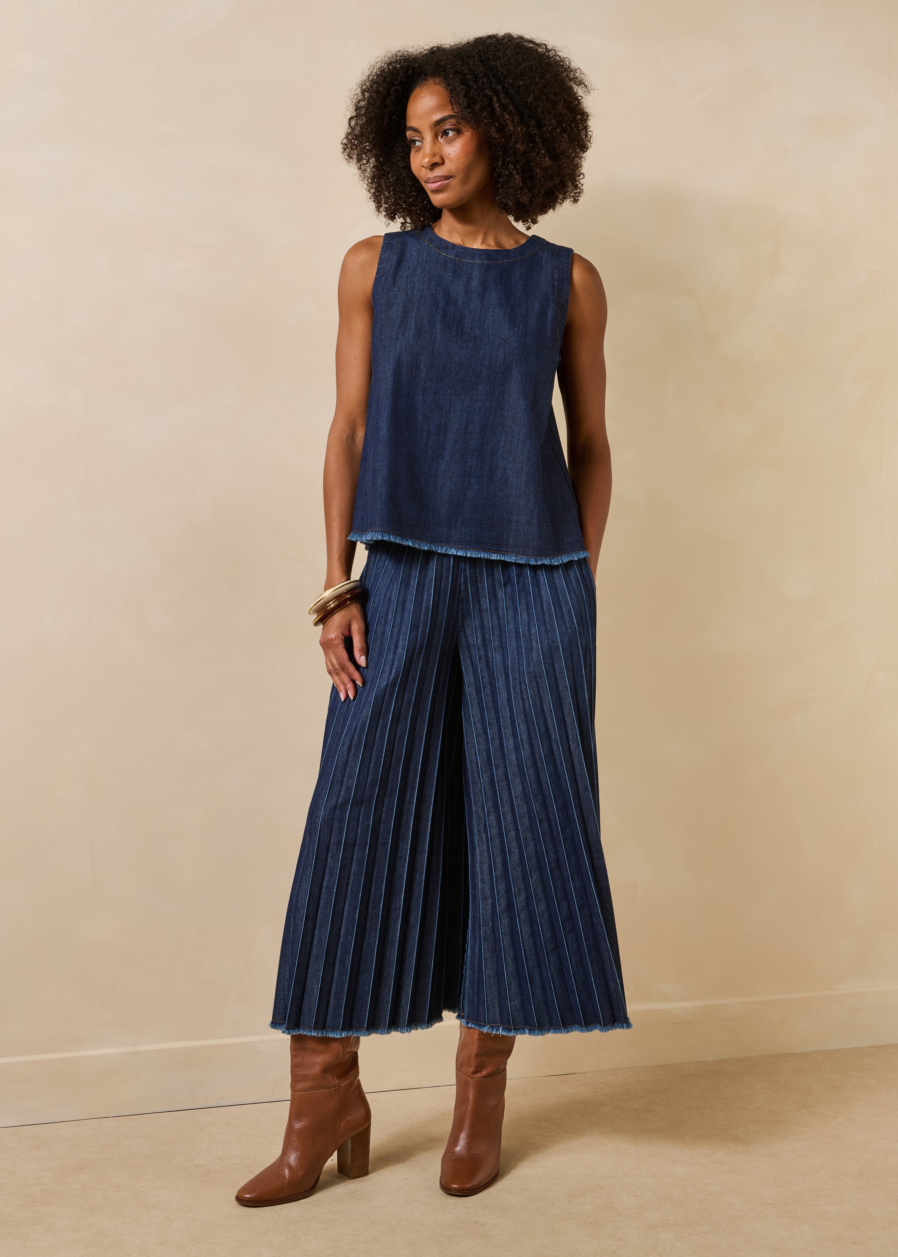 la-f-e-marabout-e-denzil-top-denim-blau-fransen image 2