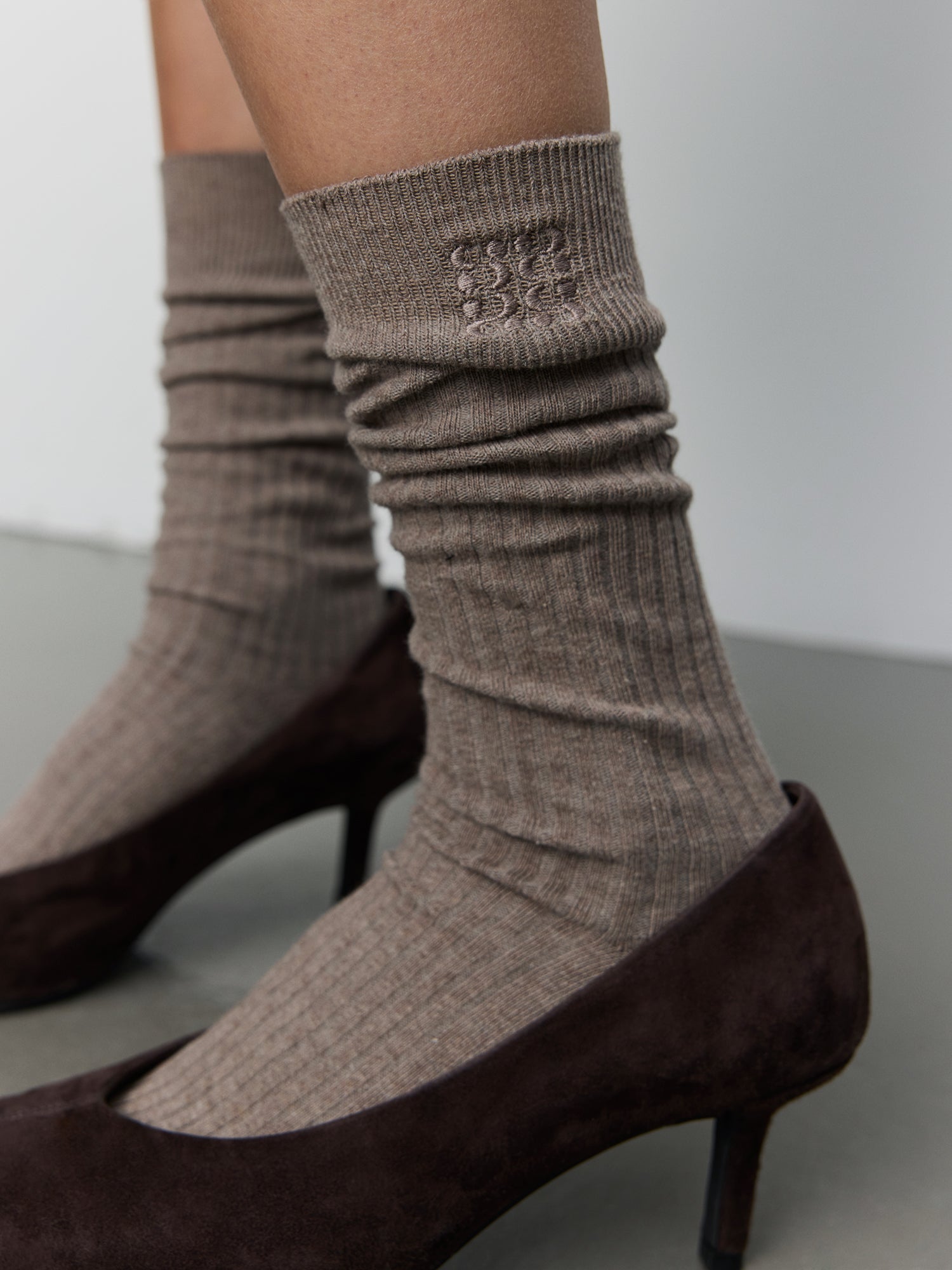 sofie-schnoor-women-beatha-kniestr-mpfe-camel-melange-baumwolle image 3