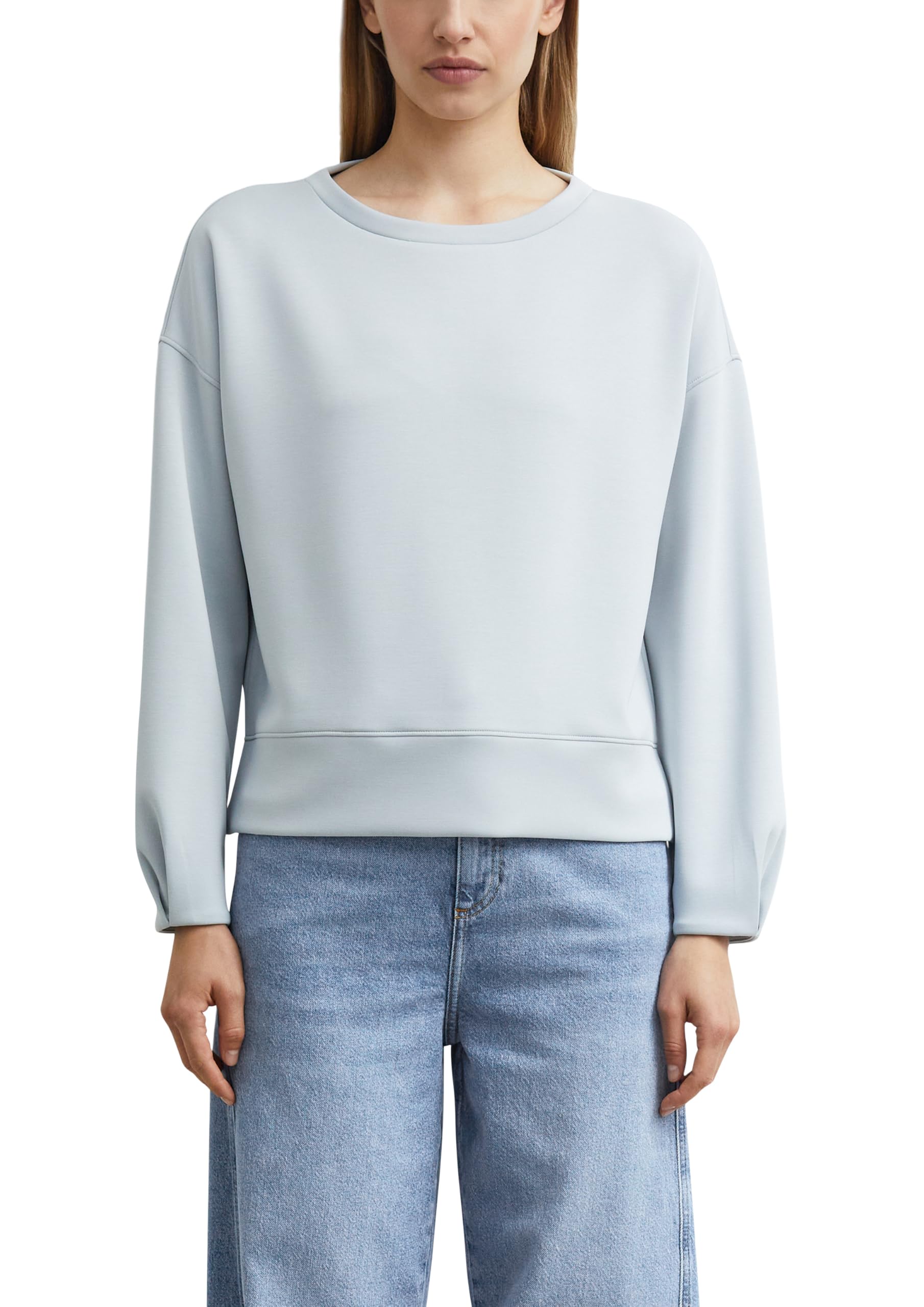 comma-sweatshirt-faltendetail-dunkelbraun-gr-36 image 8