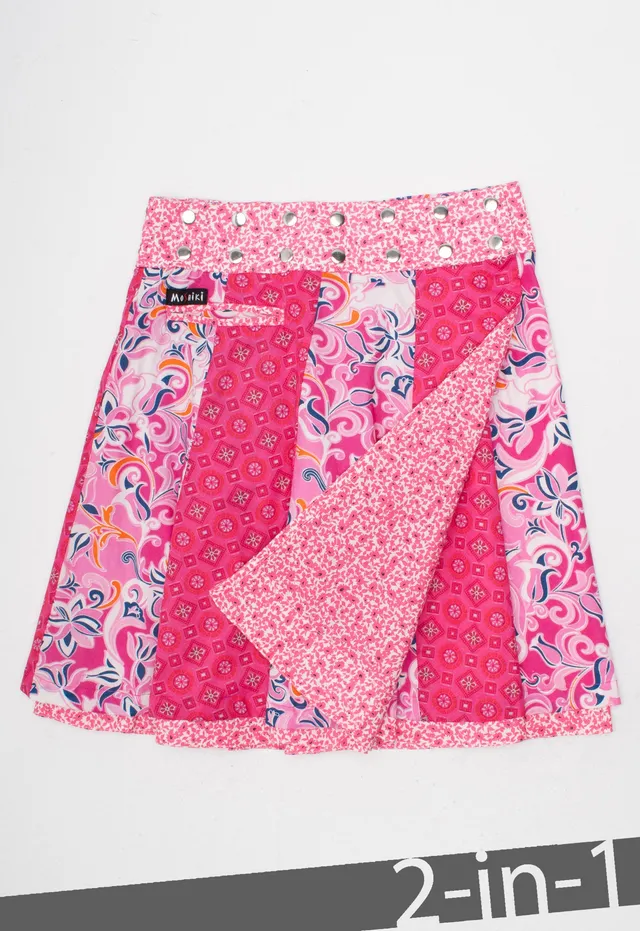 moshiki-hot-cookie-34-wickelrock-baumwolle-55cm-wendbar image 1