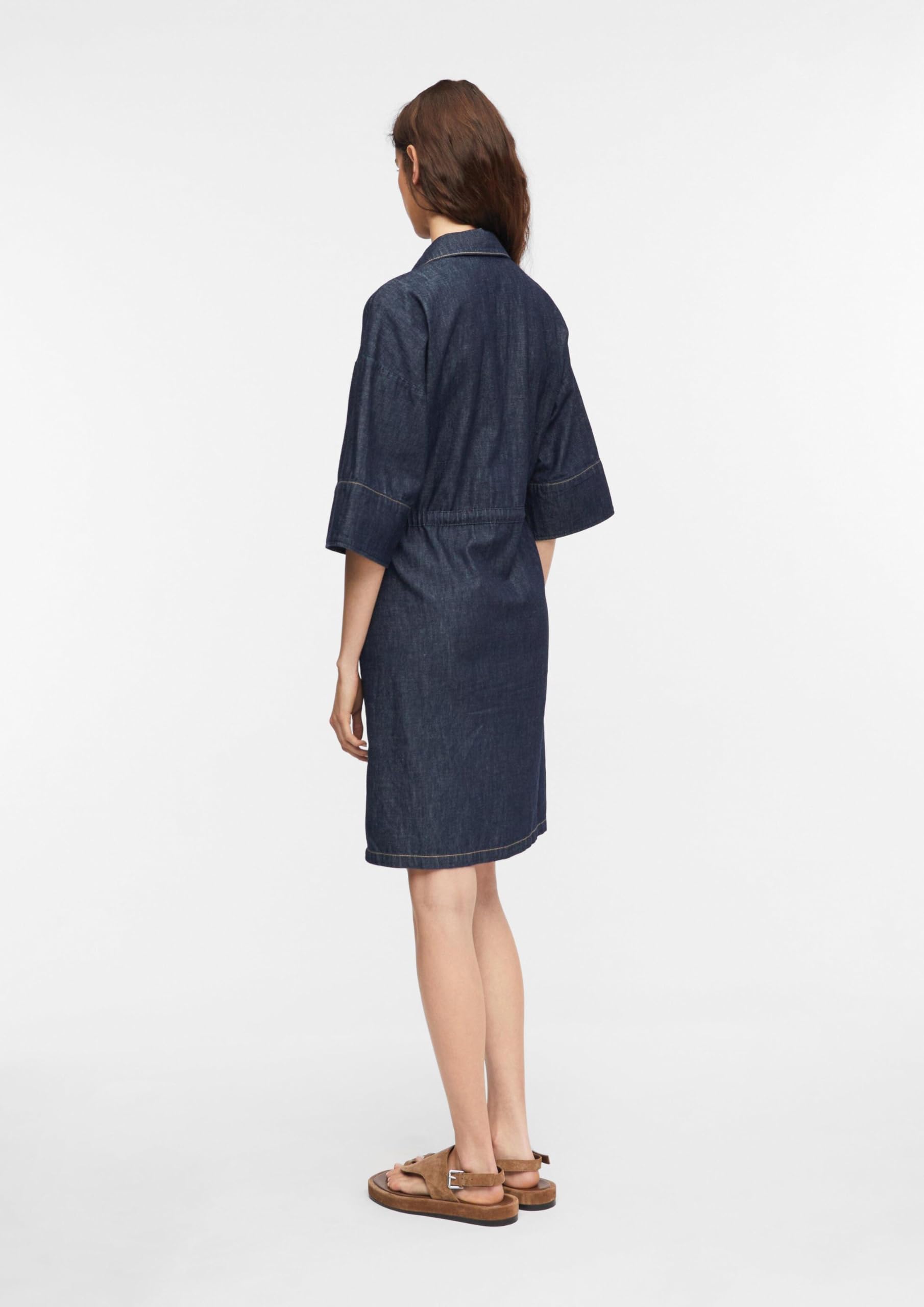 comma-dresses-denim-t-shirt-kleid-gr-34-relaxed-fit-knopfleiste image 7