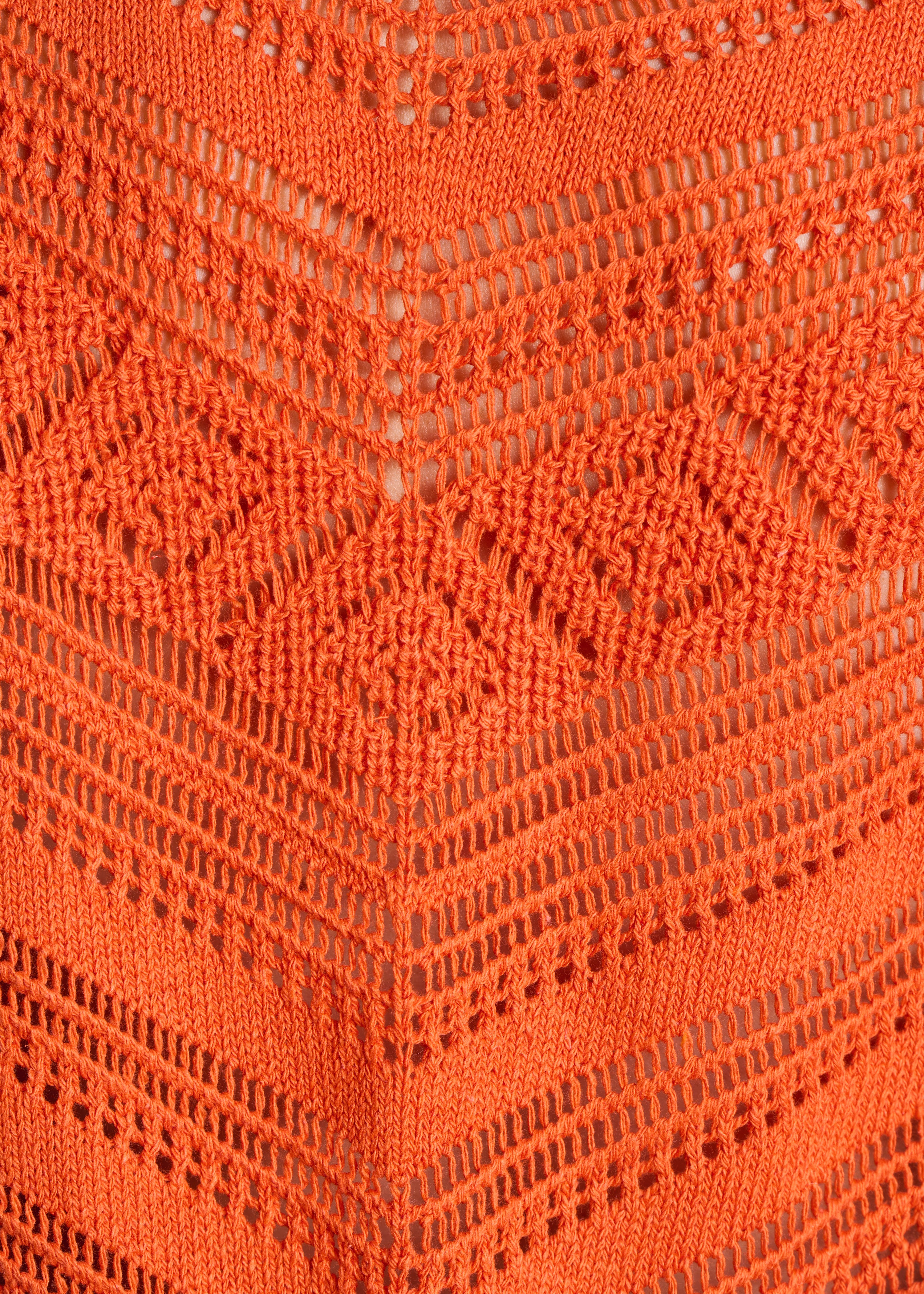la-f-e-marabout-e-filia-pullover-kurzarm-orange-lochstrick image 4