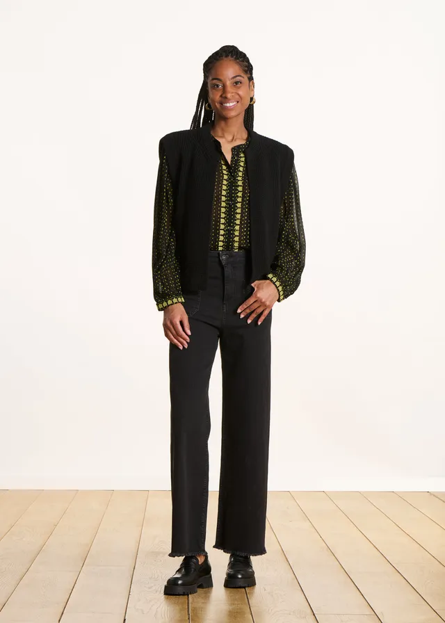 la-f-e-marabout-e-jeans-flare-schwarz-bio-high-waist image 1