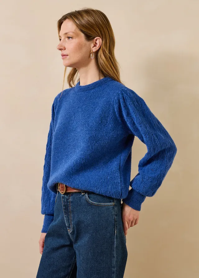 la-f-e-marabout-e-gicari-pullover-k-nigsblau-rippe image 1