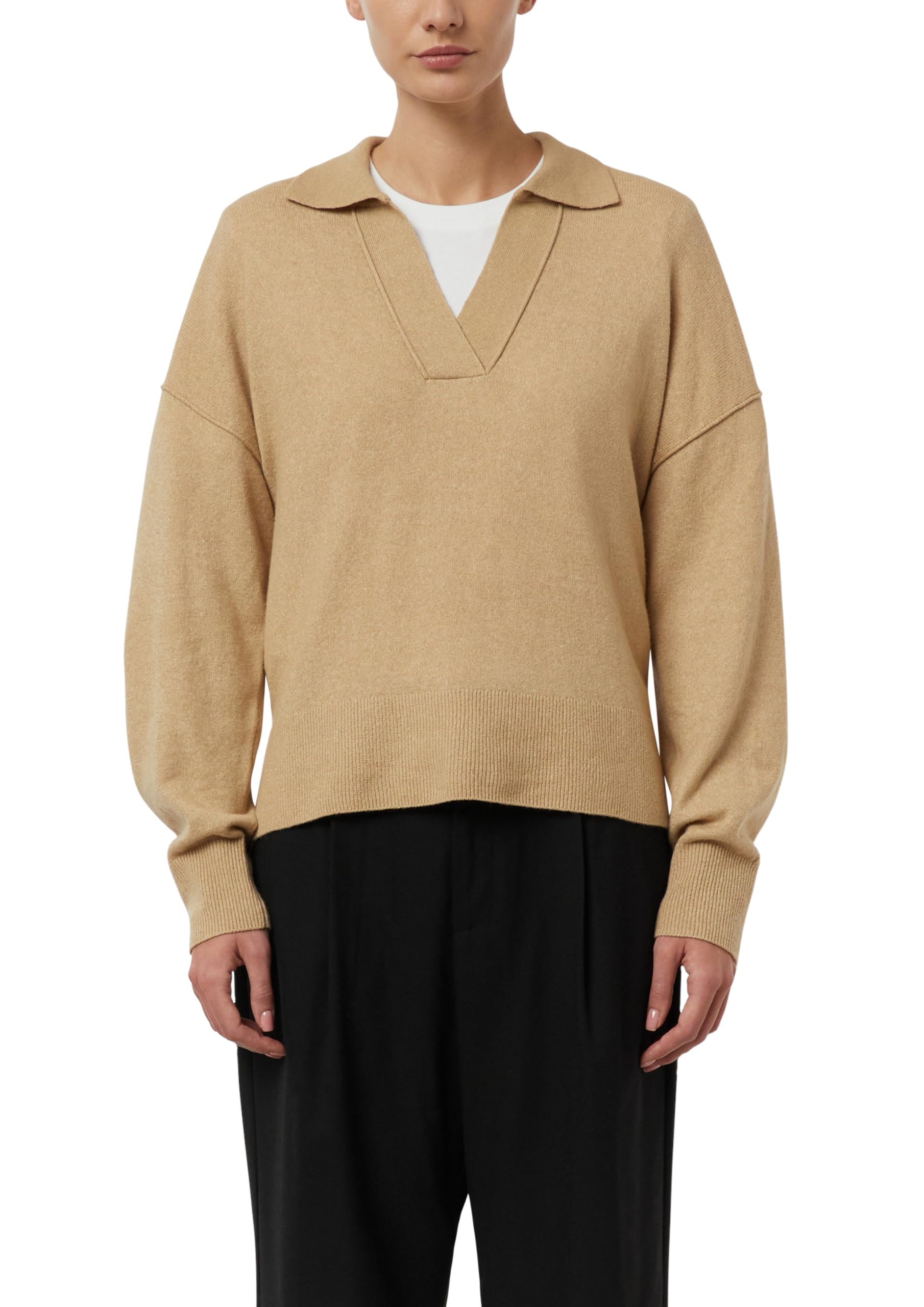 comma-strickpullover-mit-polokragen-relaxed-fit-pastellt-rkis image 1