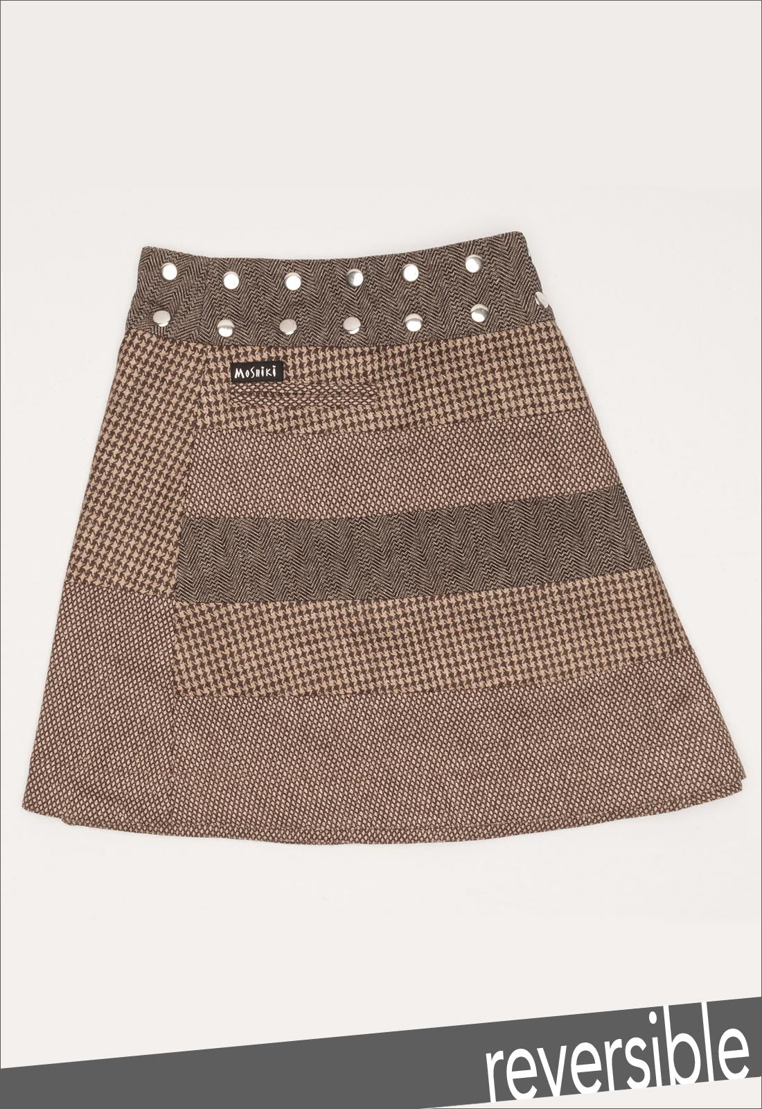 moshiki-hot-cookie-30-tweed-wickelrock-48-cm-gestreift image 2