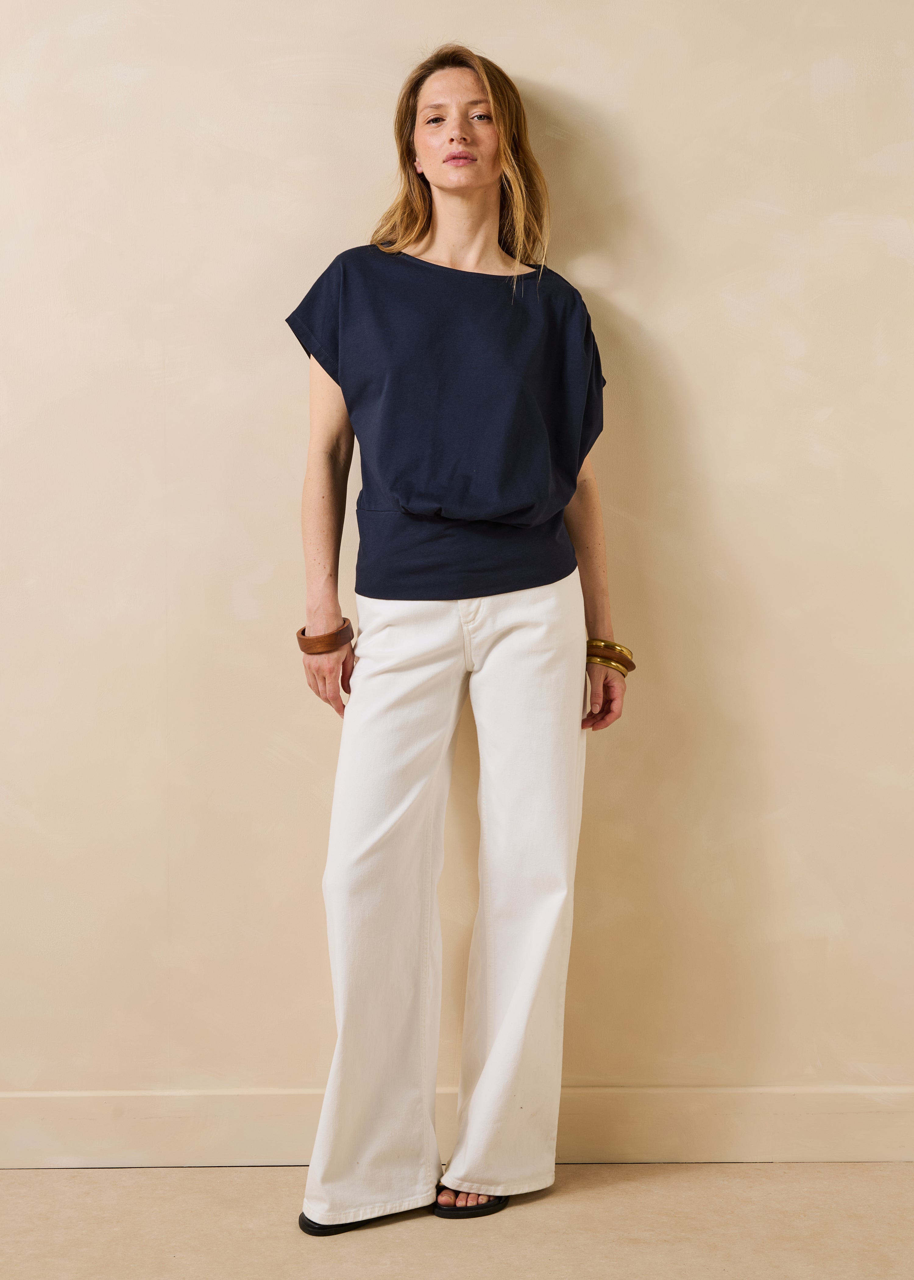 la-f-e-marabout-e-facteur-t-shirt-marine-bio-kurzarm image 2