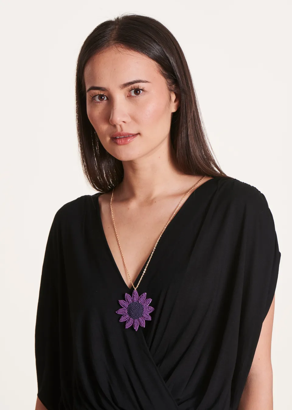 la-f-e-marabout-e-accessoires-kette-violett-blume-perlen image 1