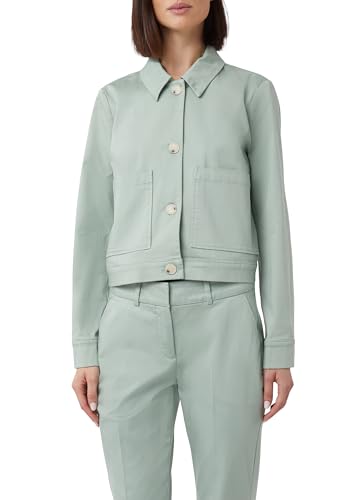 comma-jackets-baumwollsatin-jacke-boxy-fit-hemdkragen image 8
