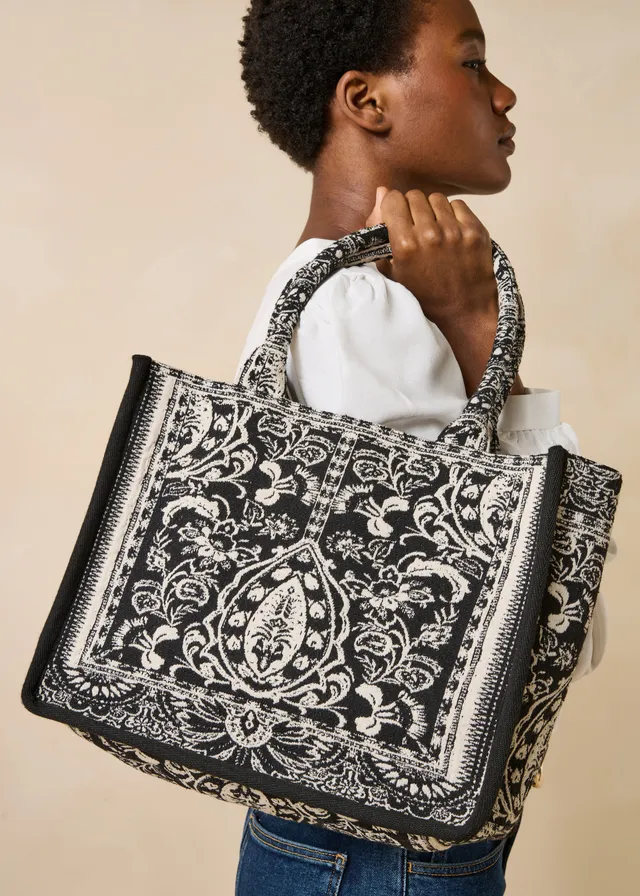 la-f-e-marabout-e-gromso-tasche-schwarz-jacquard image 1